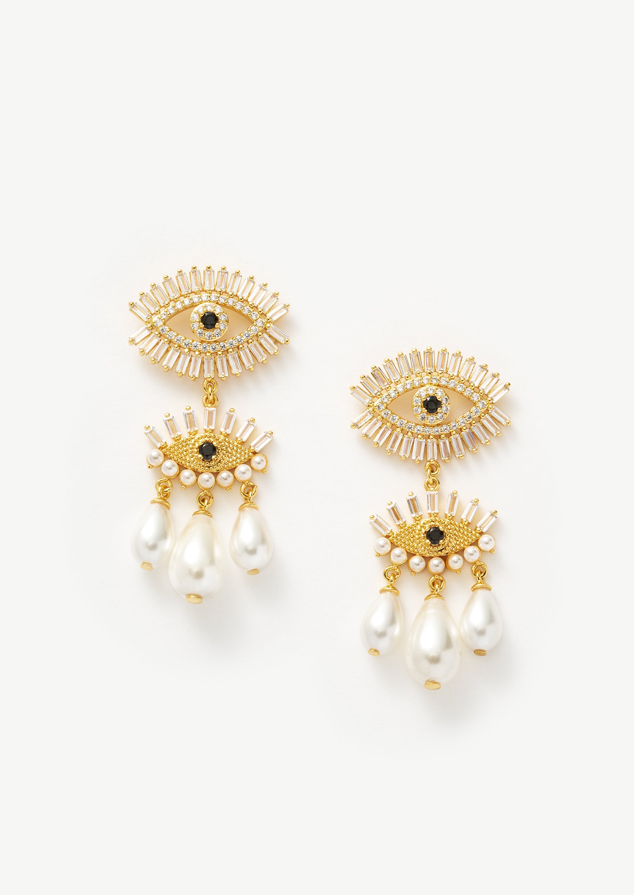 Evil Eye Charm Earrings