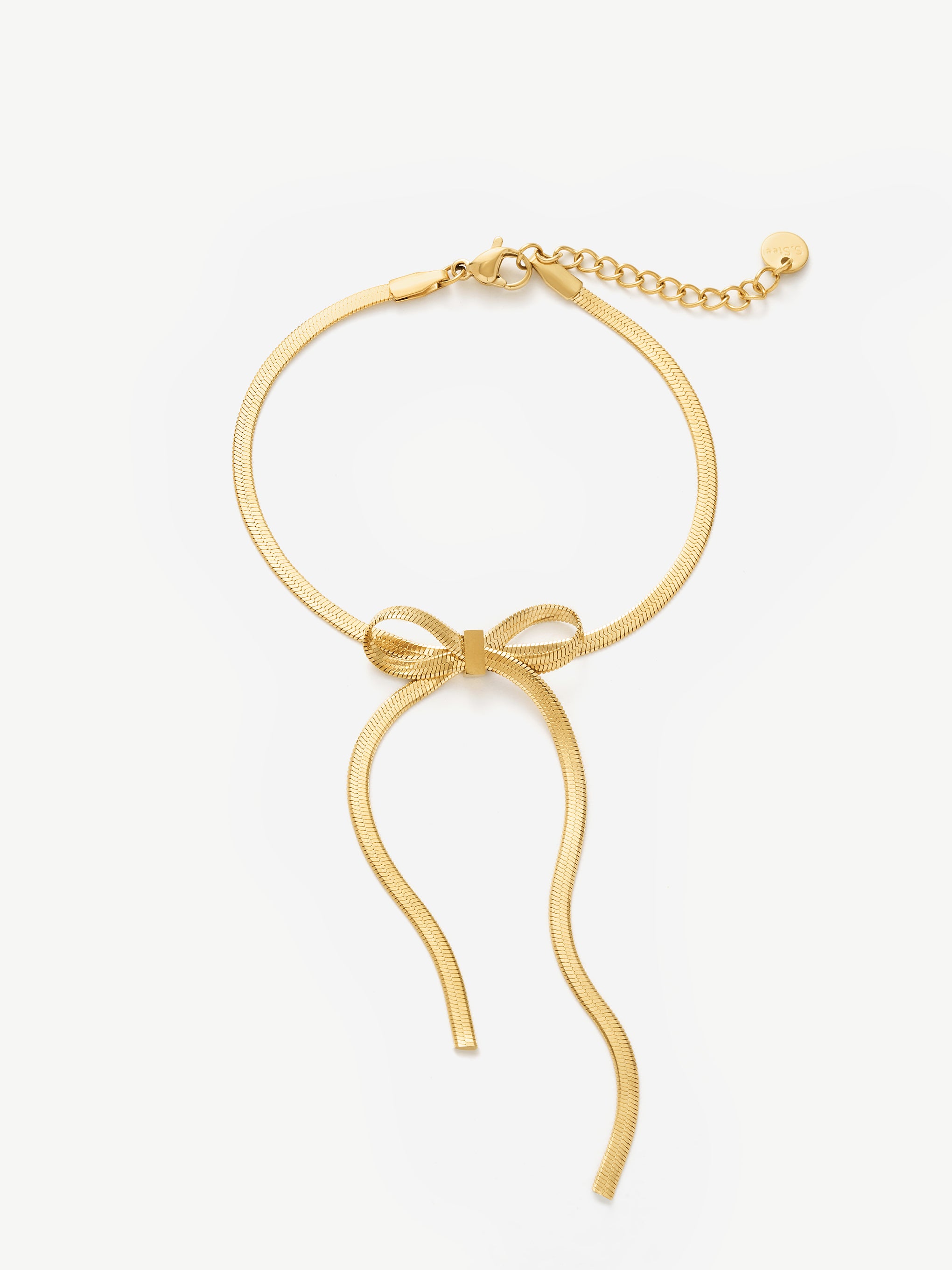 Bow Snake Chain Bracelet