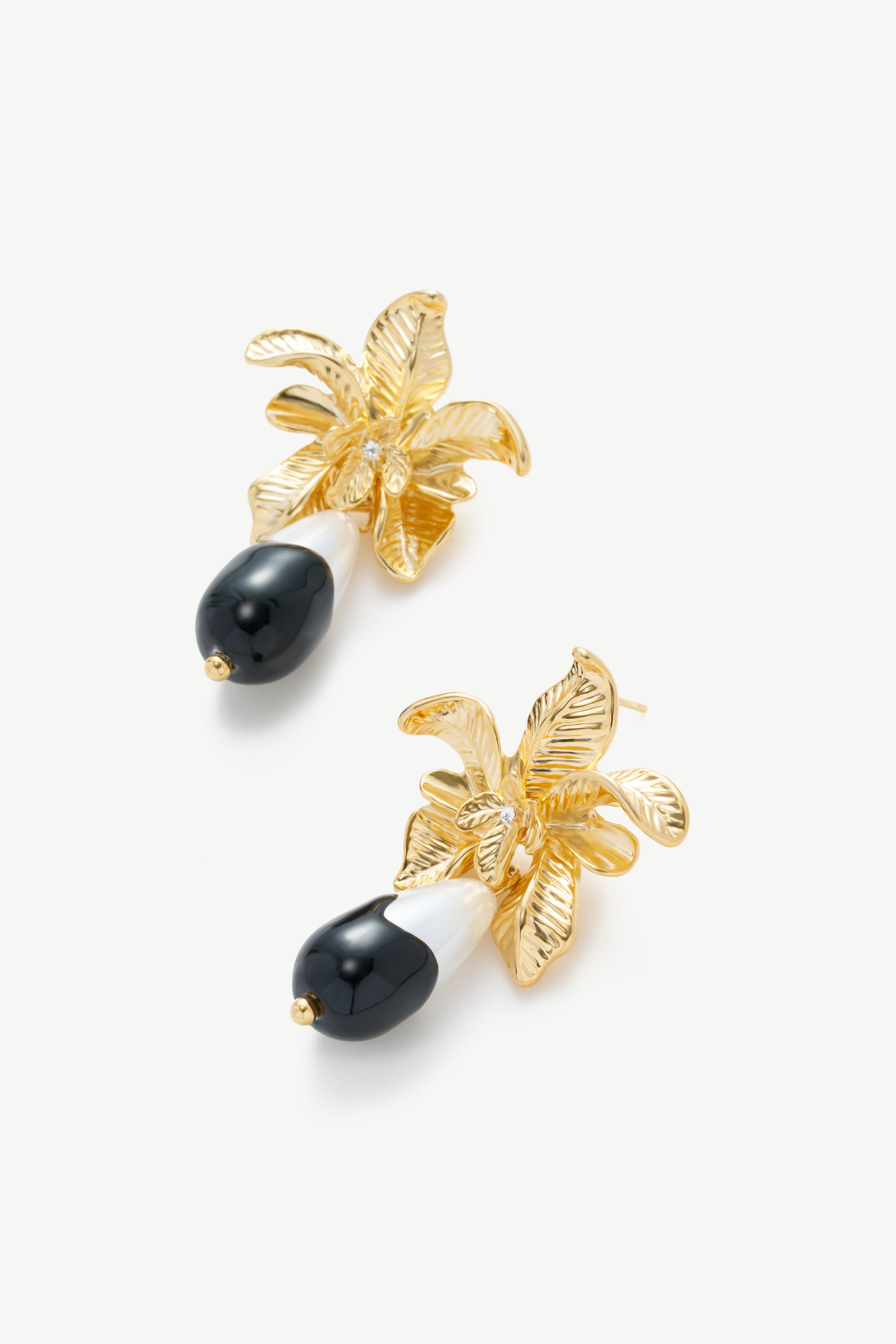 Tropical Floral Drop Earrings