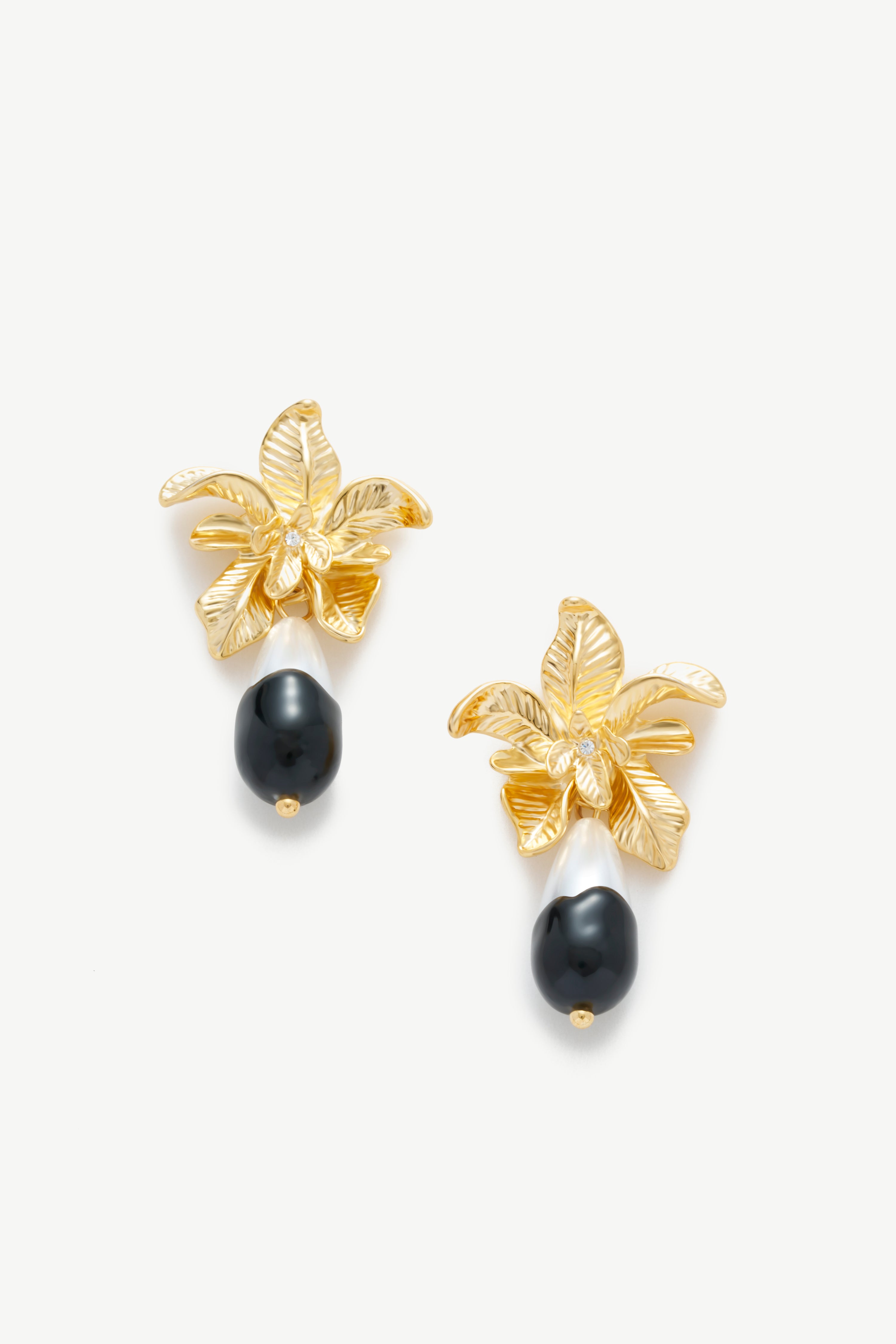 Tropical Floral Drop Earrings