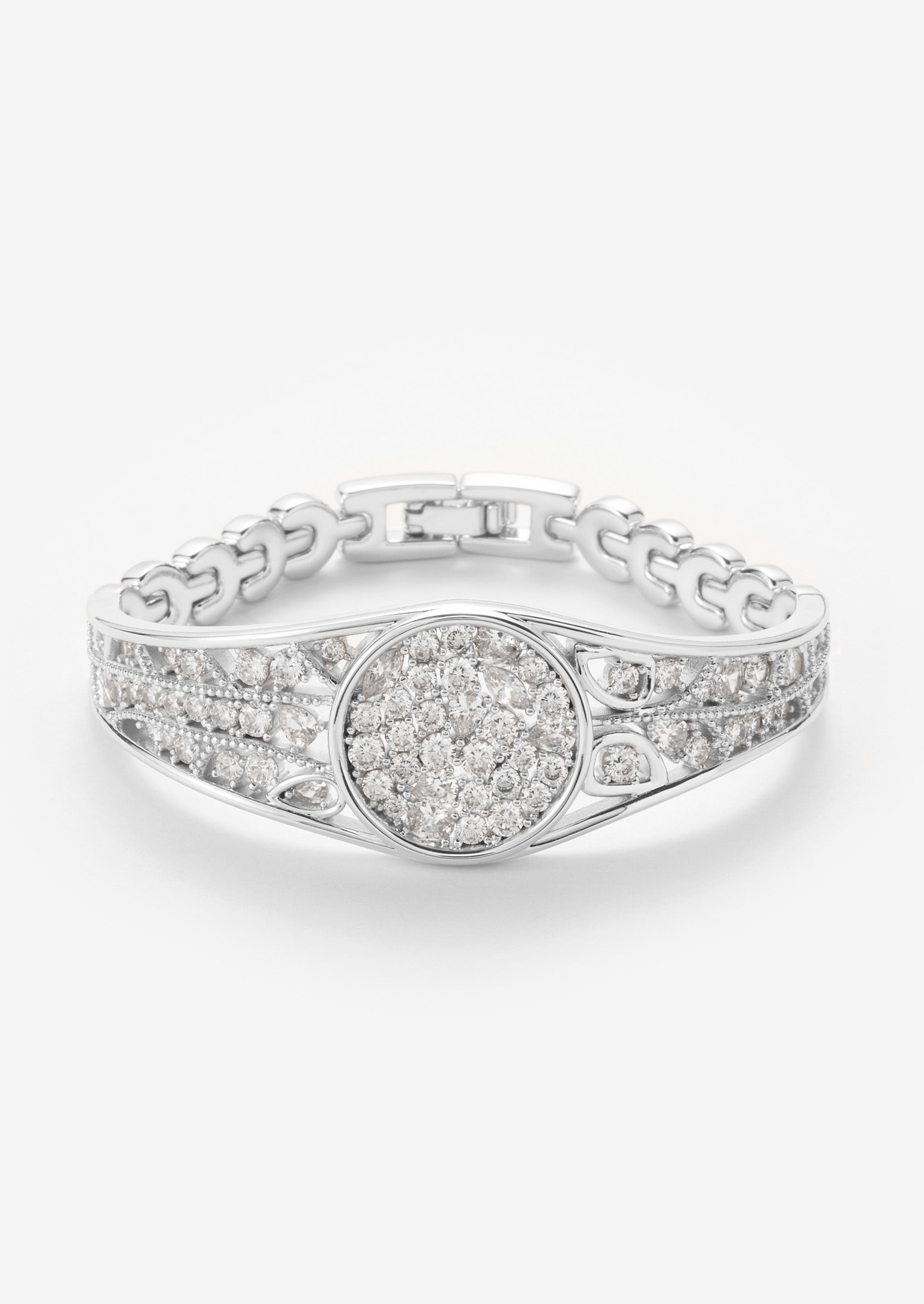 Watch Wide Bangle Bracelet