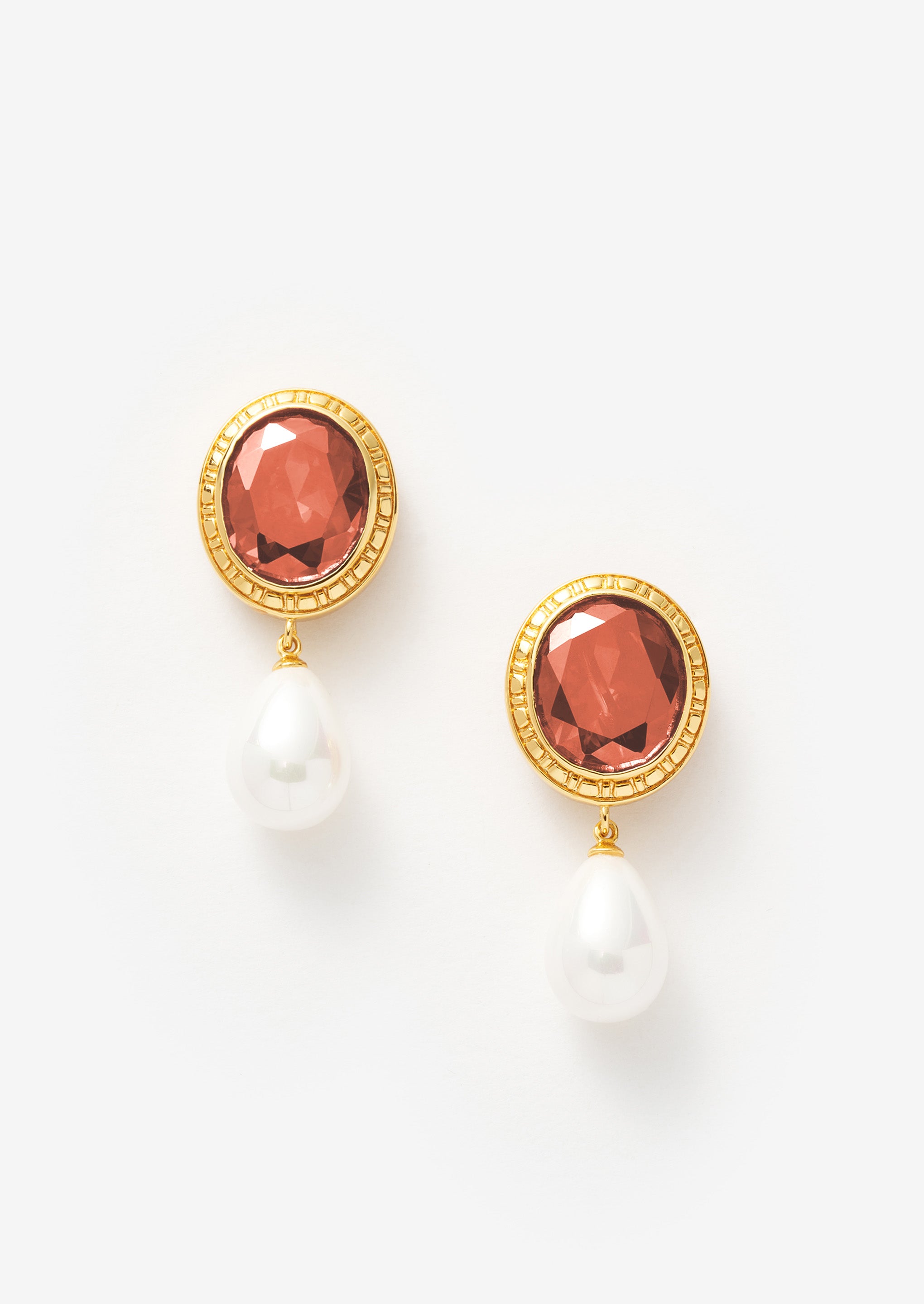 Pearl Drop Statement Earrings