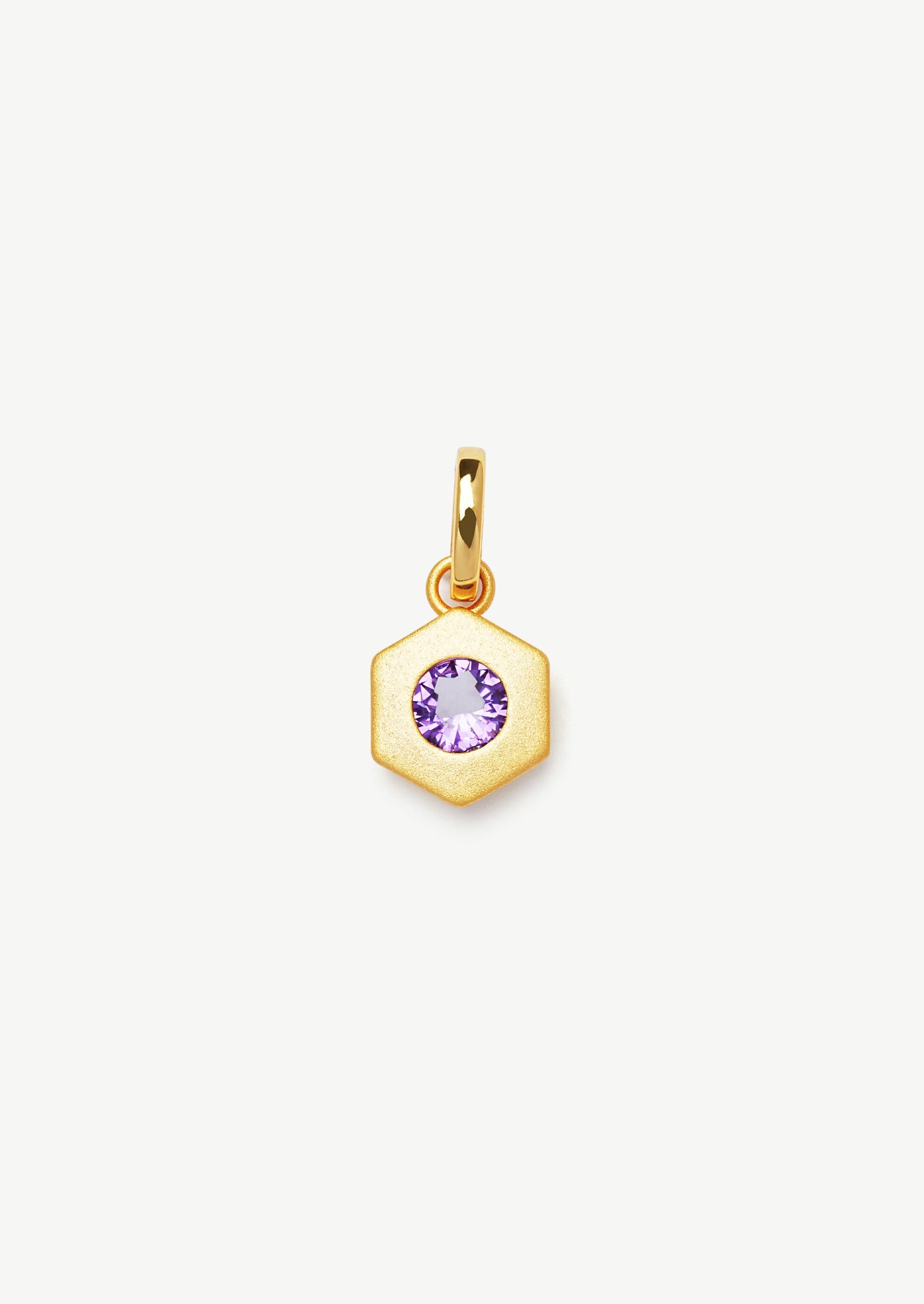 Hexagonal Gemstone Pendant