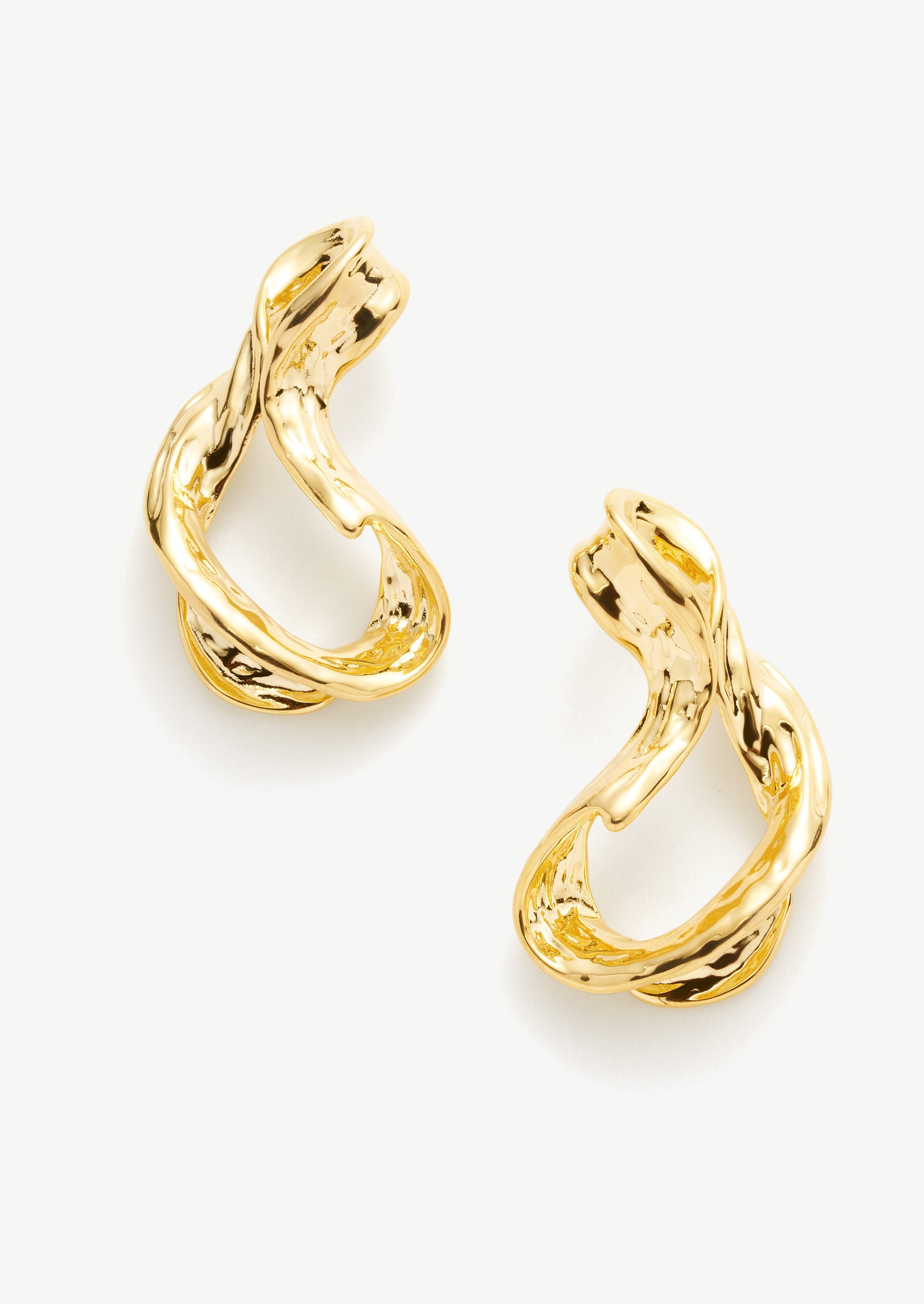 Molten Twisted Drop Earrings