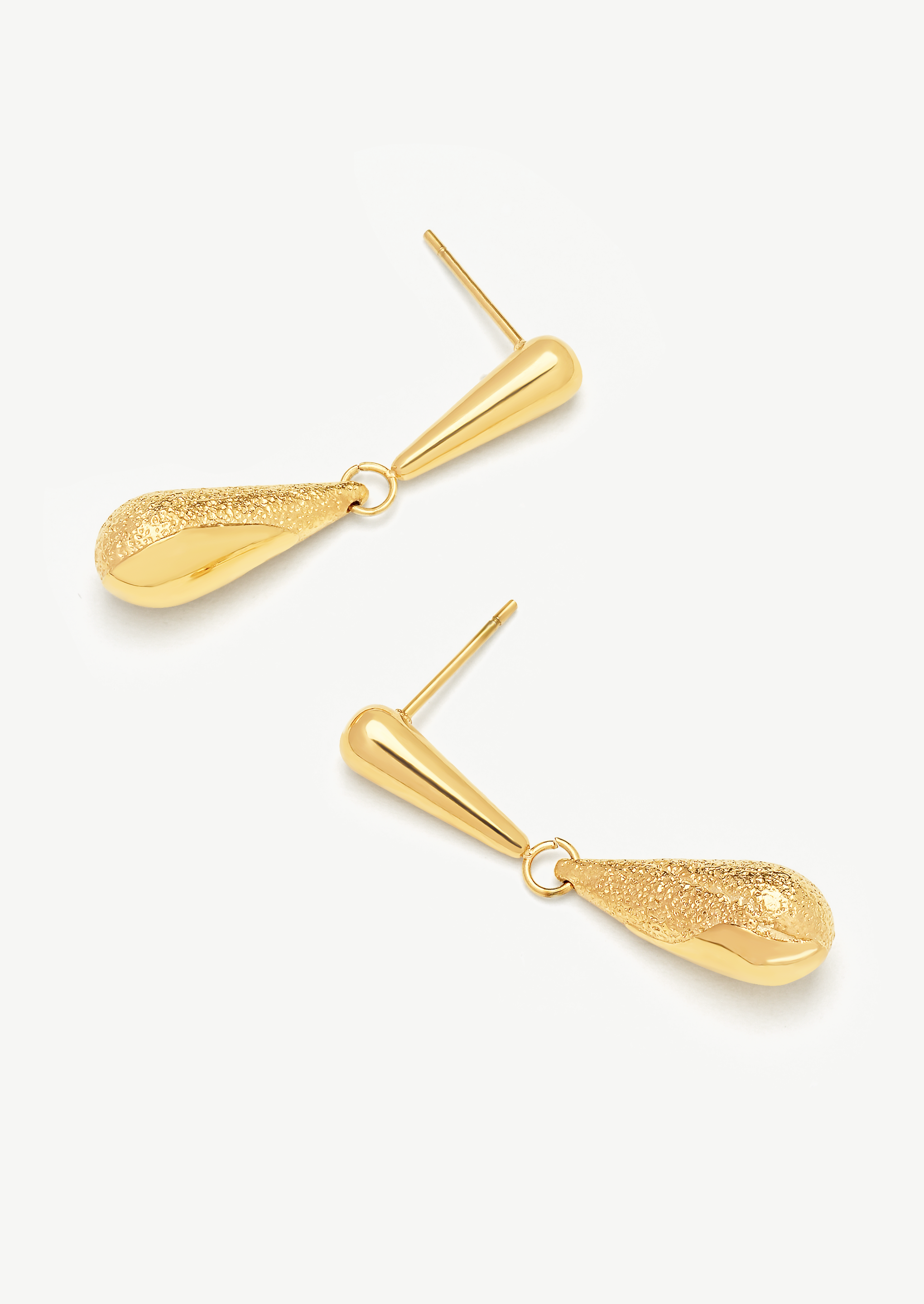 Textured Teardrop Earrings