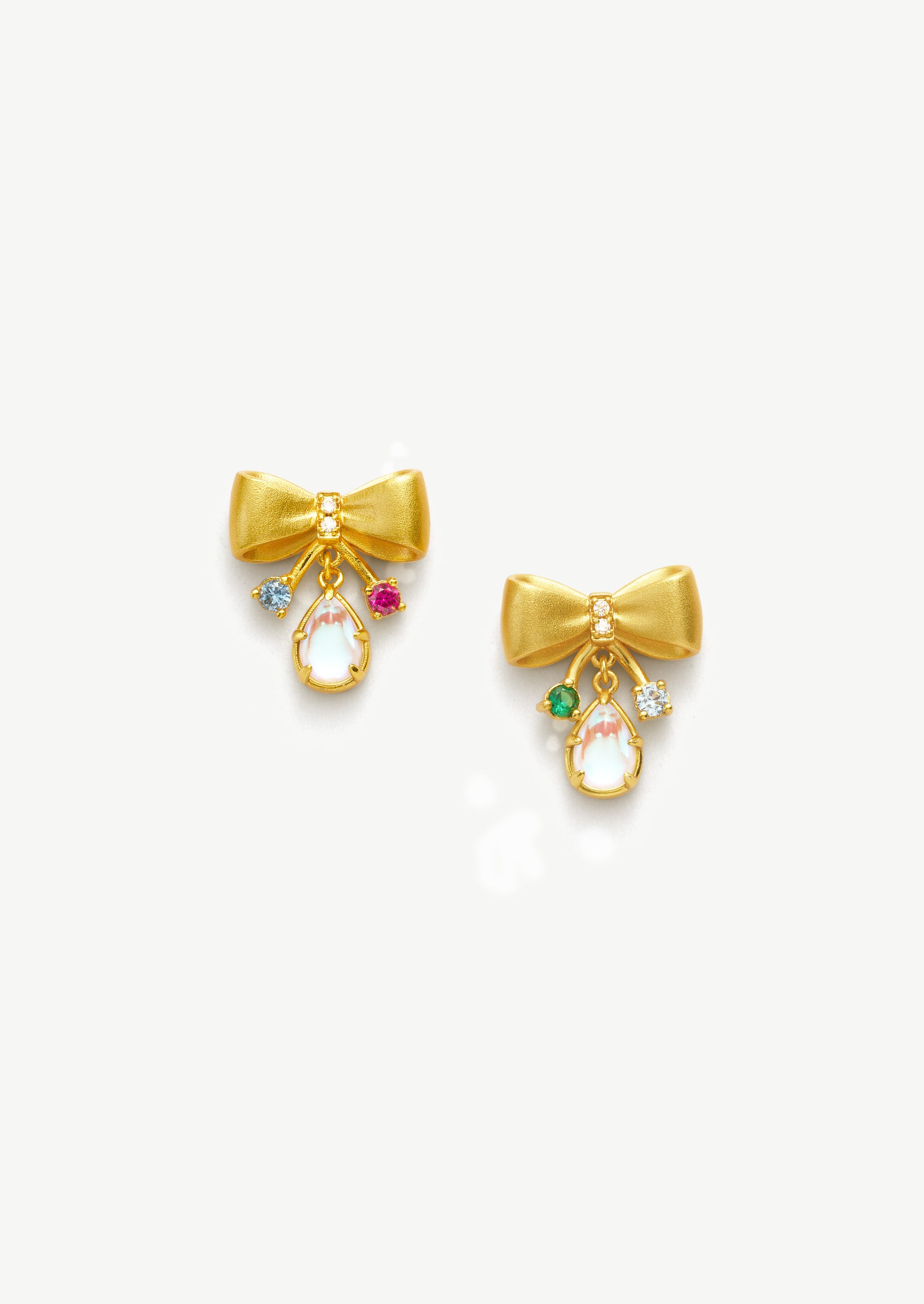 Ribbon Bow Stud Earrings