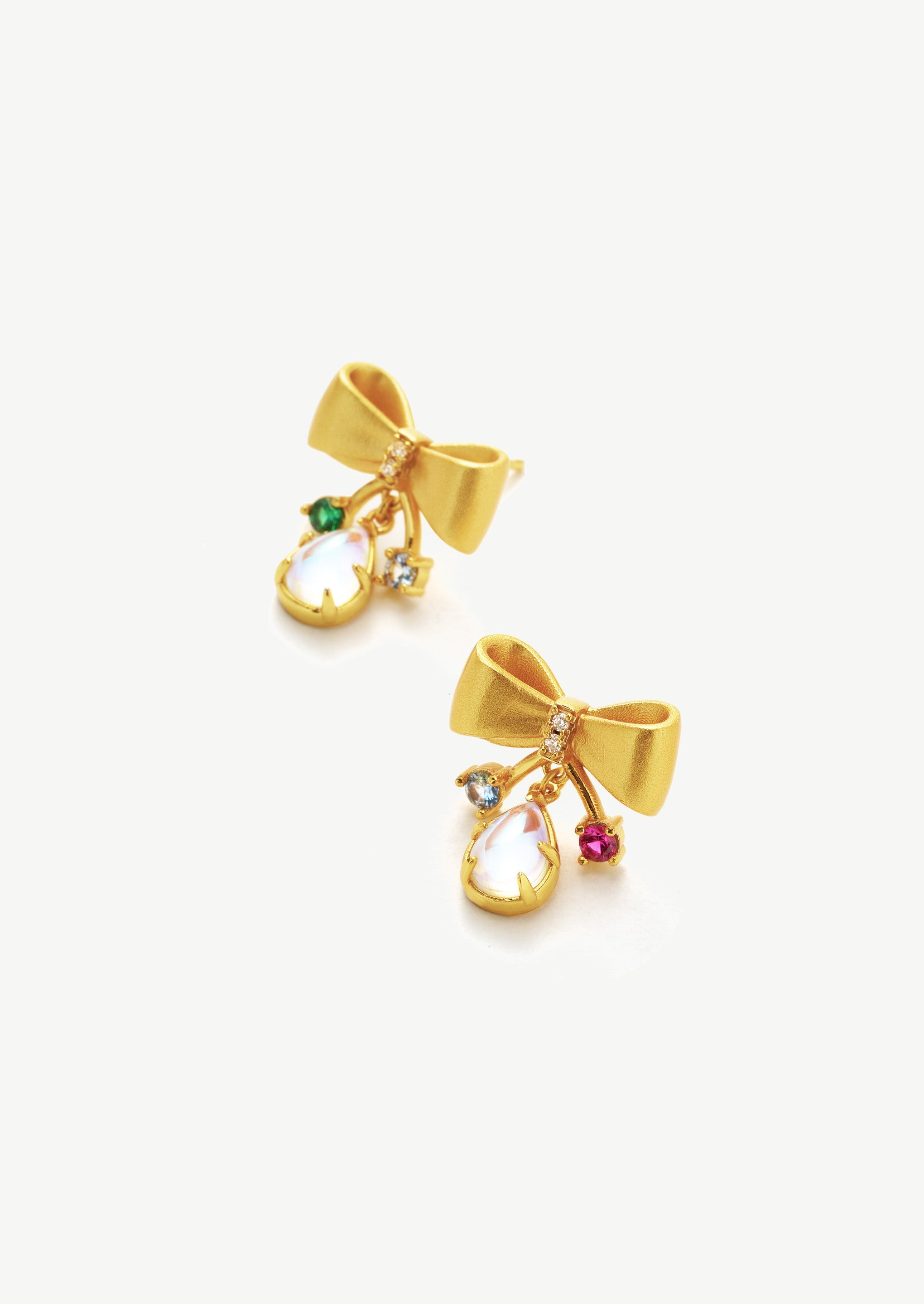 Ribbon Bow Stud Earrings