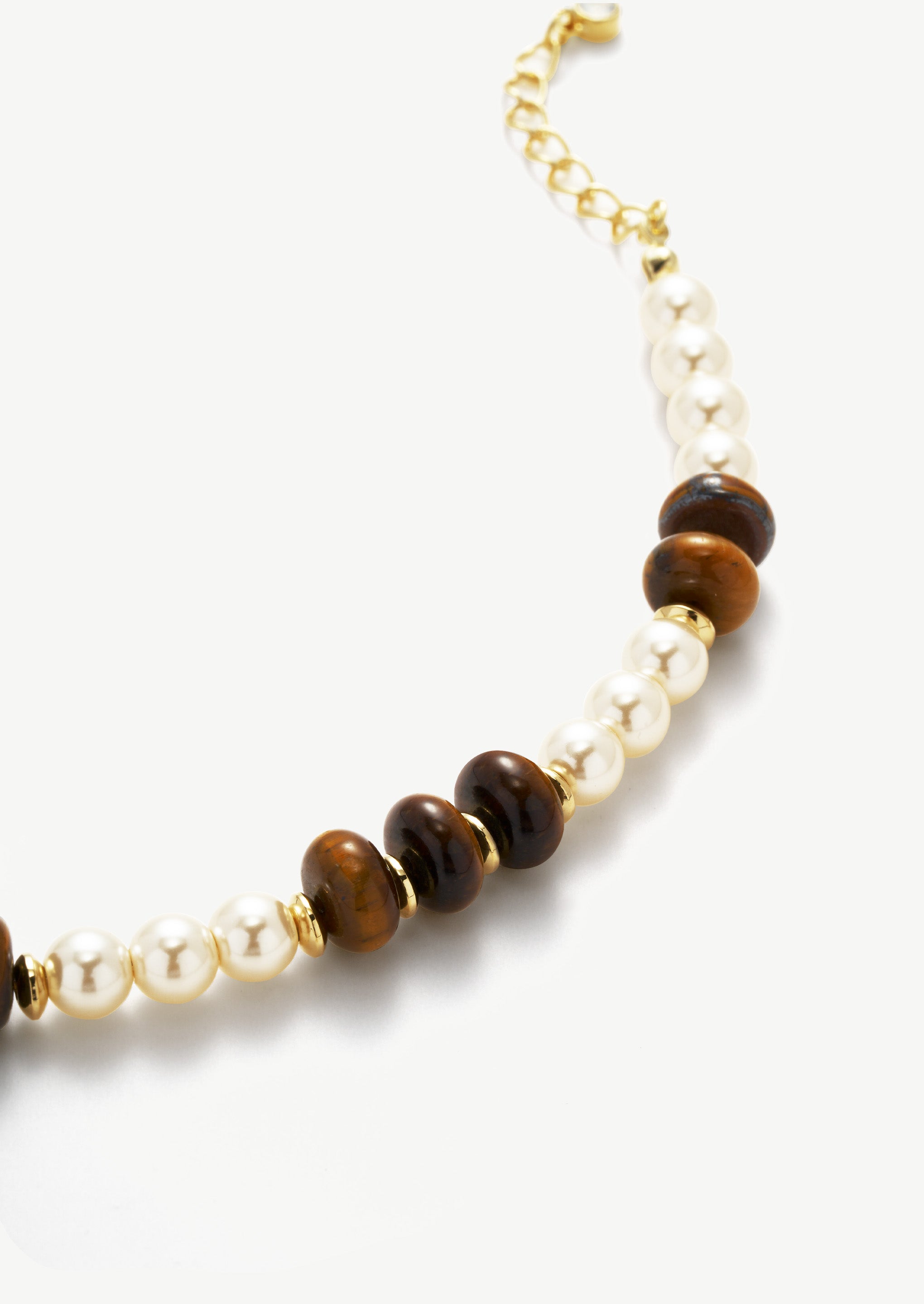 Tiger Eye Pearl Bracelet