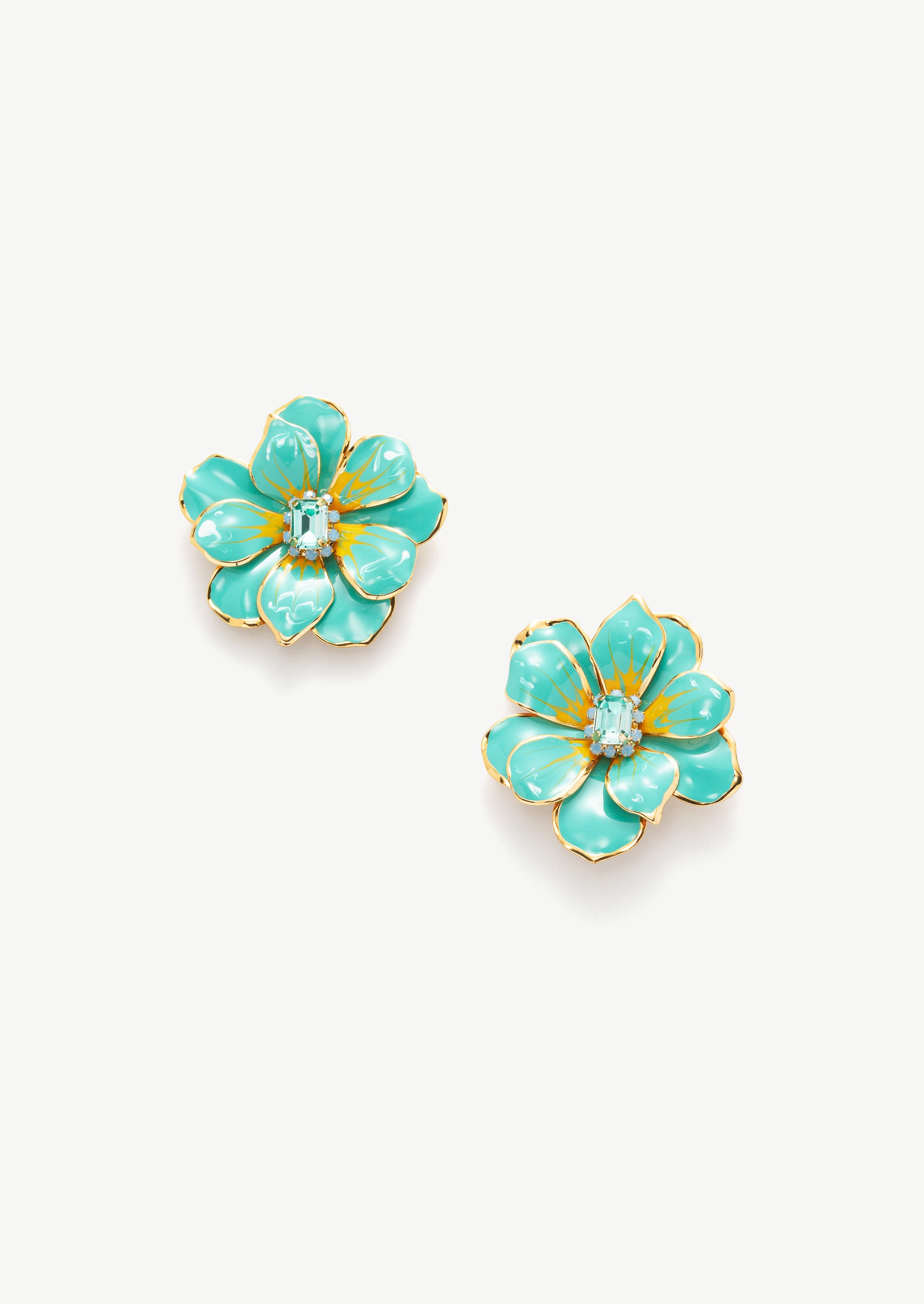 Turquoise Flower Earrings