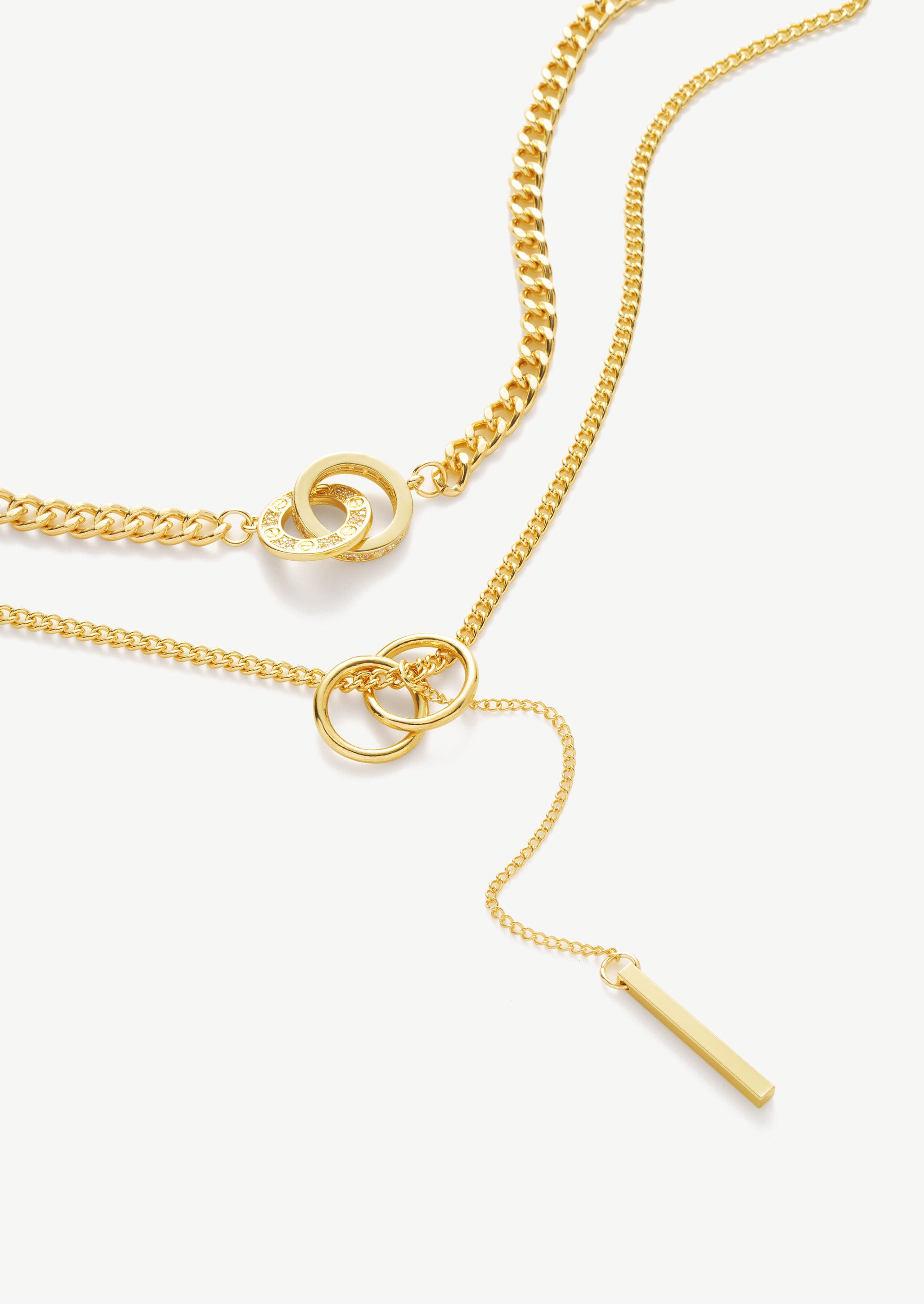 Layered Gold Chain Necklace