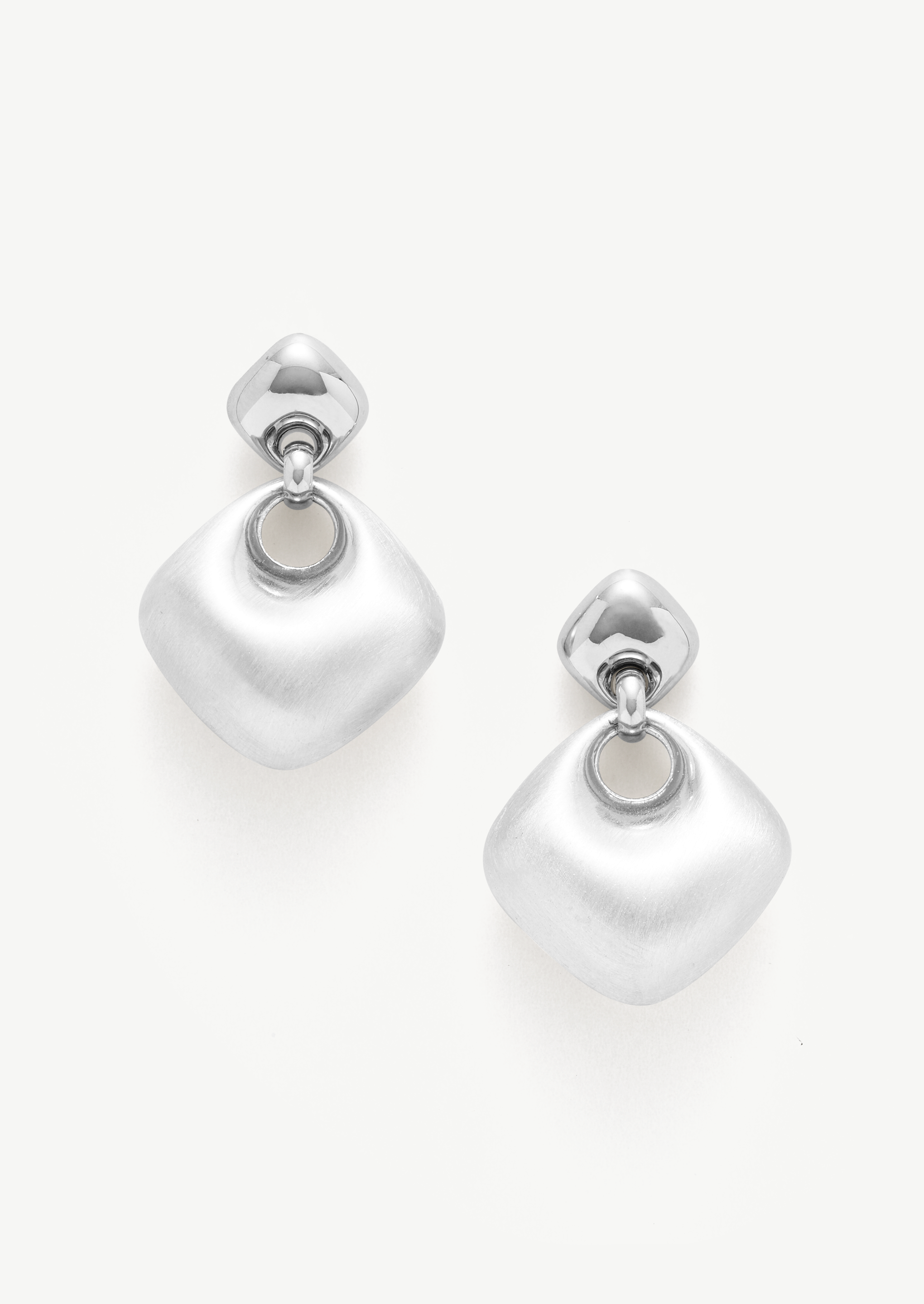 Textured Square Drop Earrings