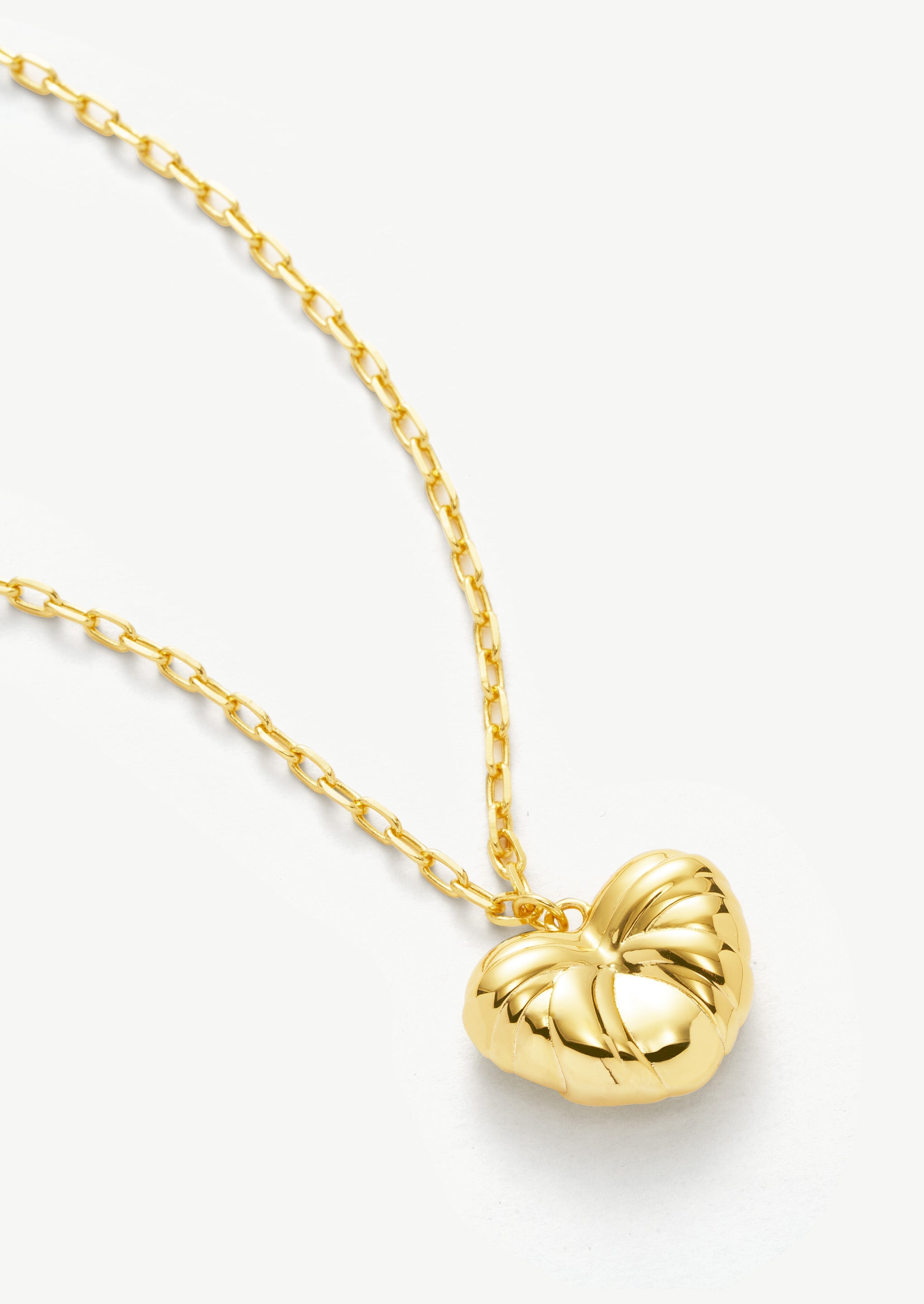 Puffy Heart Pendant Necklace