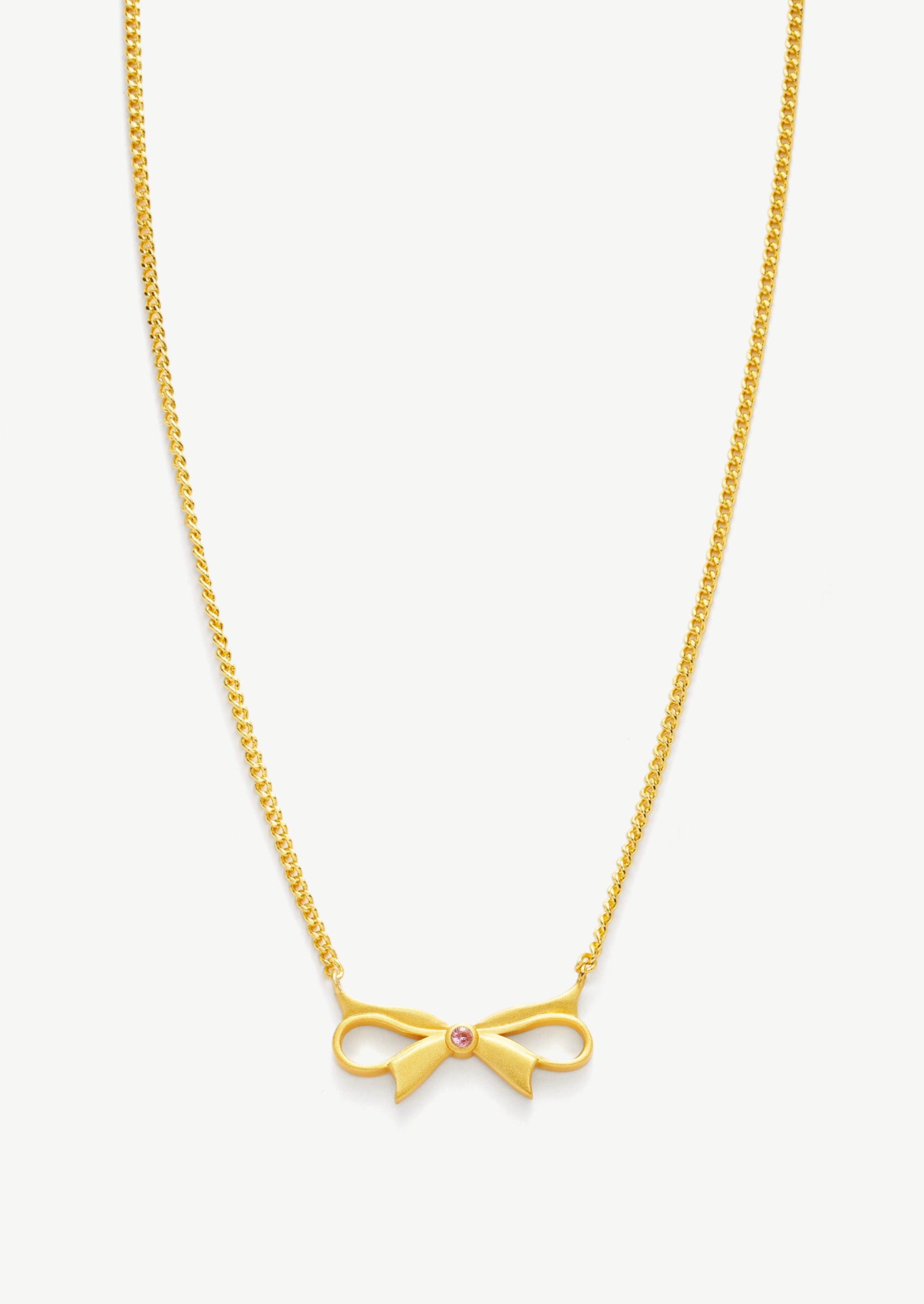 Ribbon Bow Pendant Necklace
