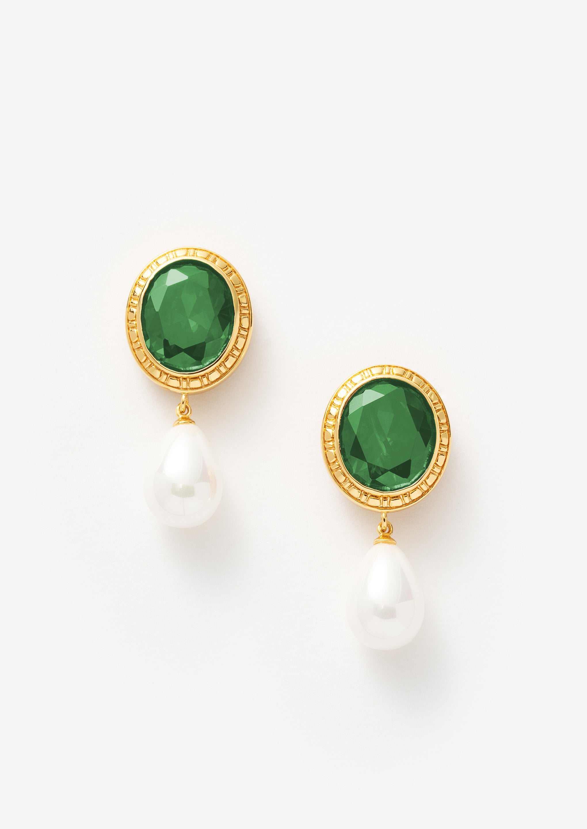 Pearl Drop Statement Earrings