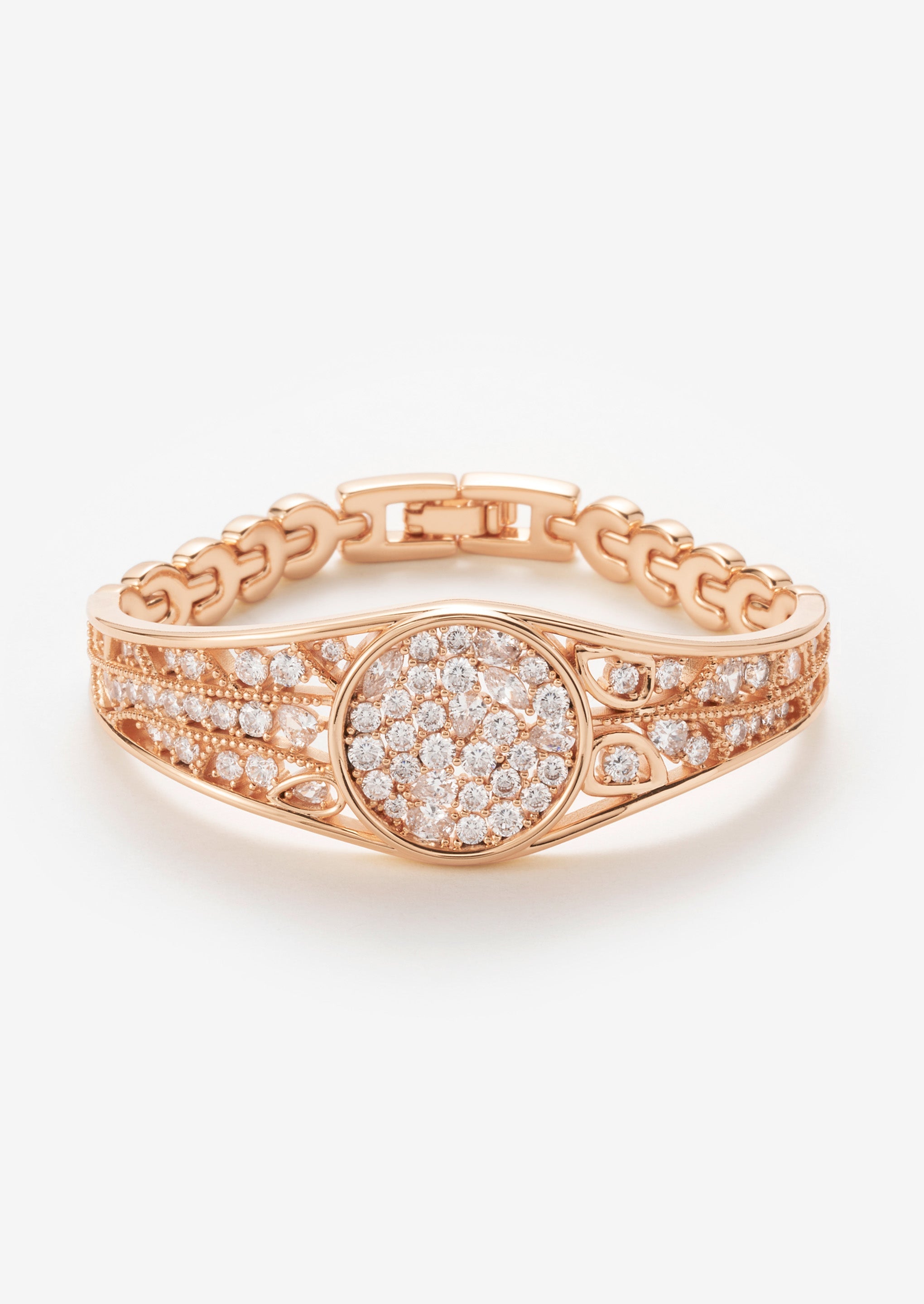 Watch Wide Bangle Bracelet