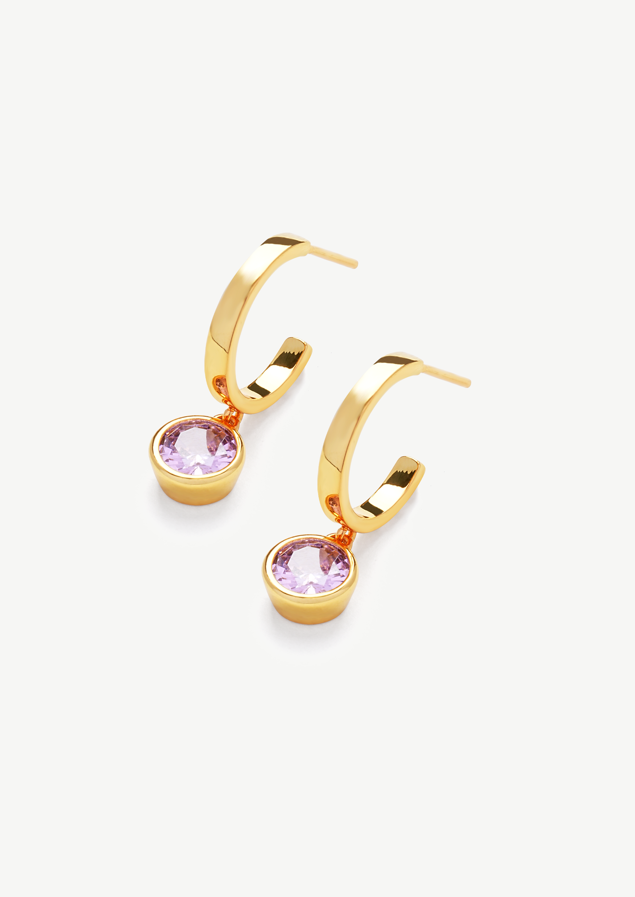 Mini Charm Hoop Earrings