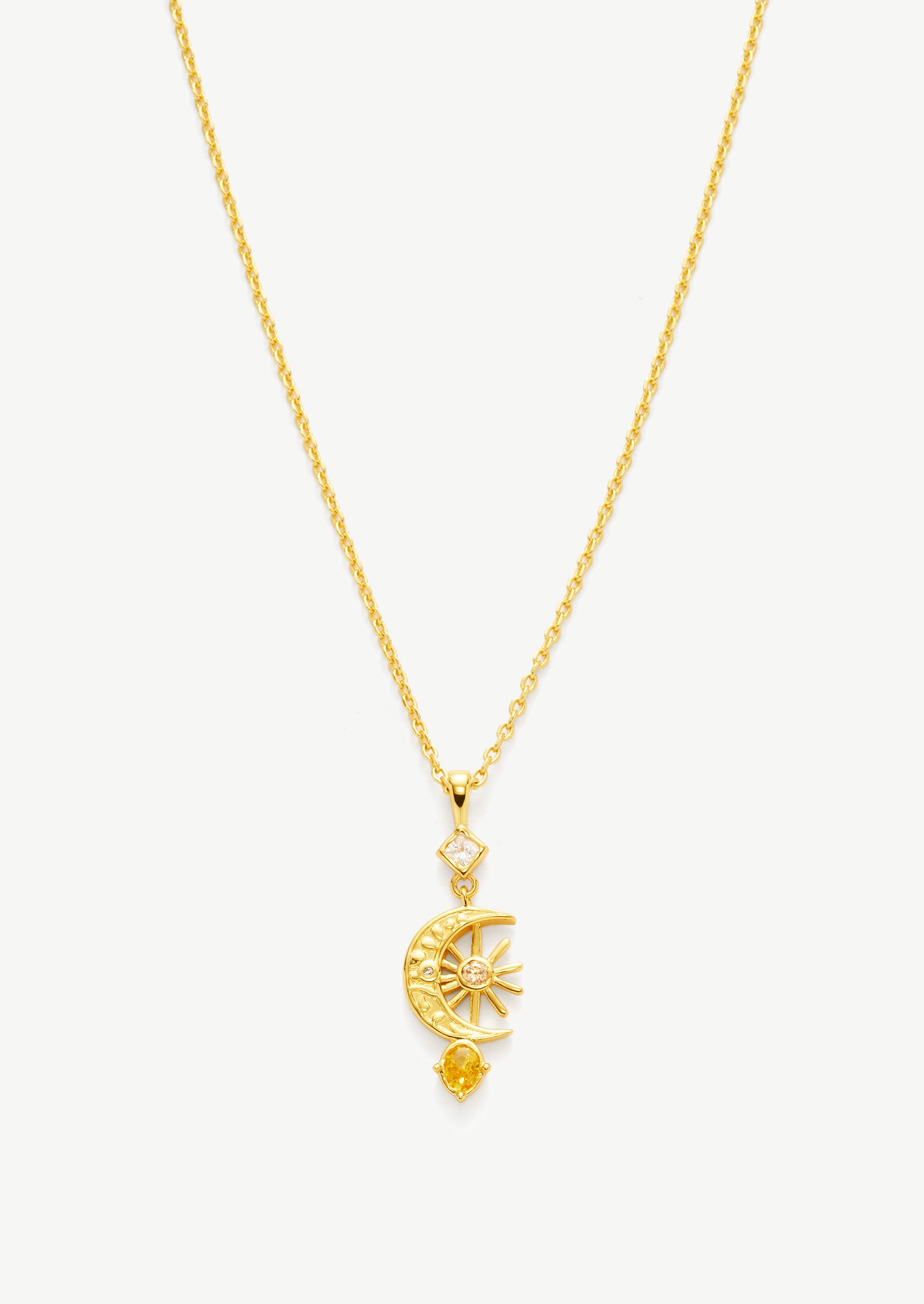 Moonlit Drop Pendant Necklace