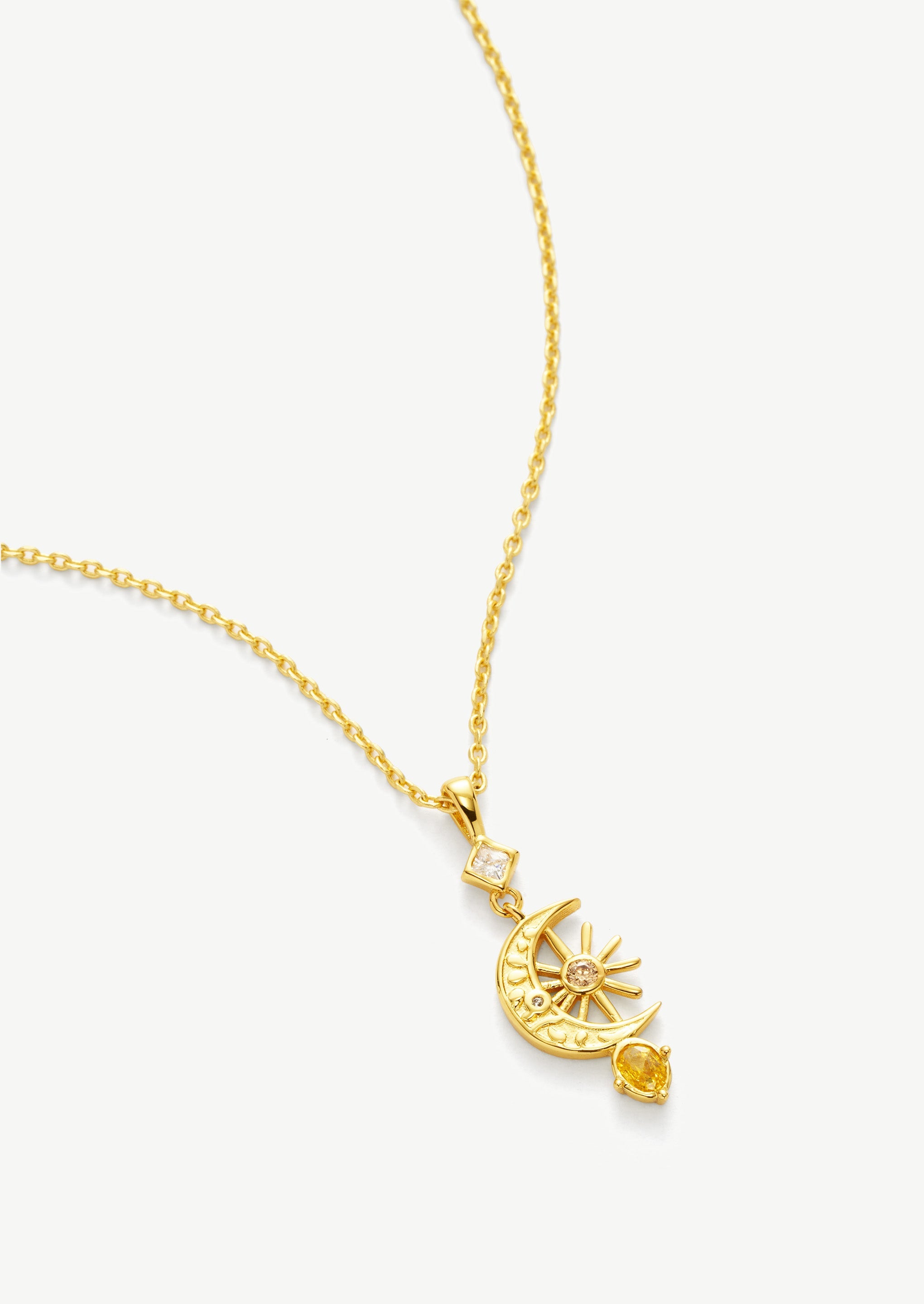 Moonlit Drop Pendant Necklace