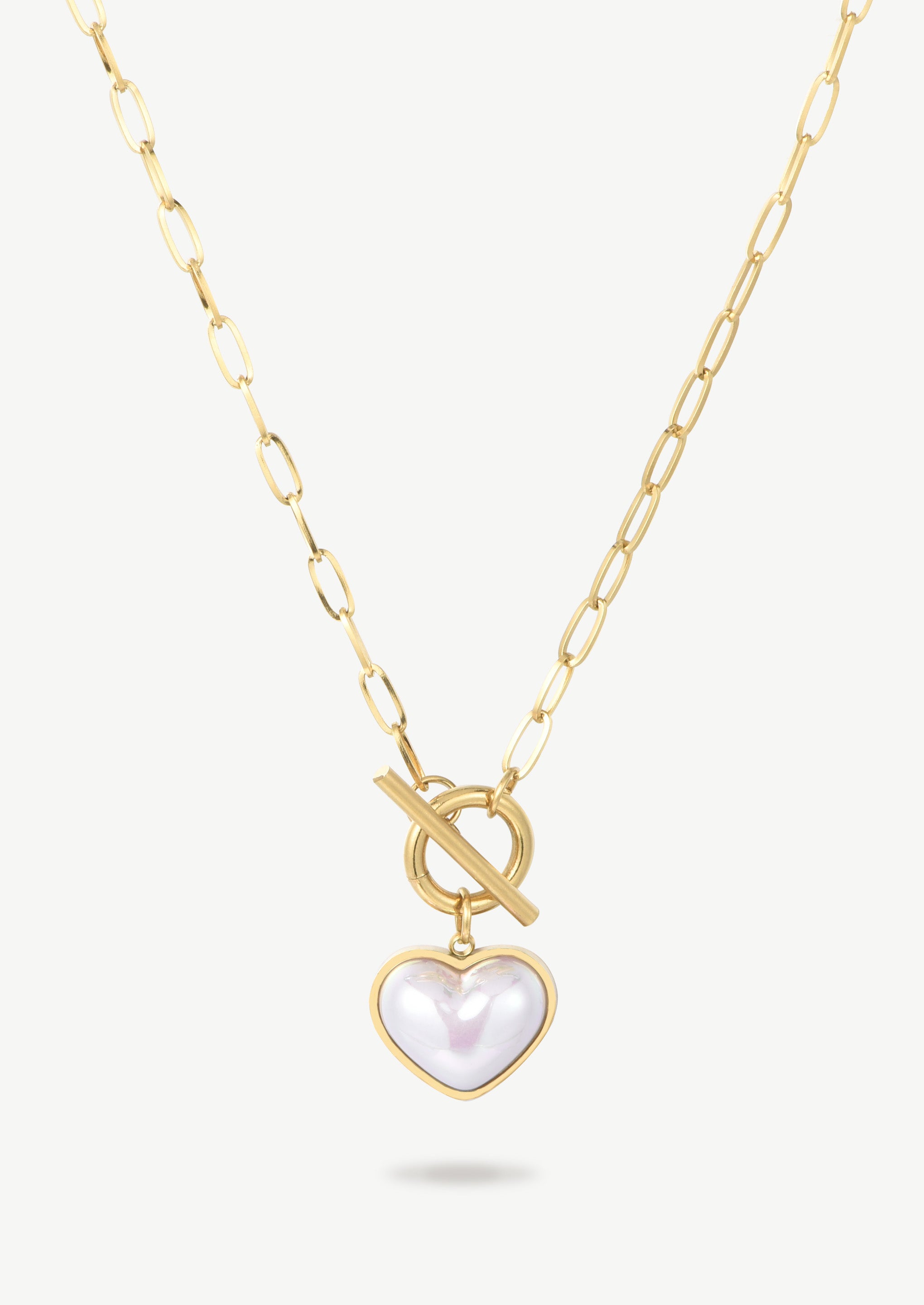 Shimmering Heart Pendant Necklace