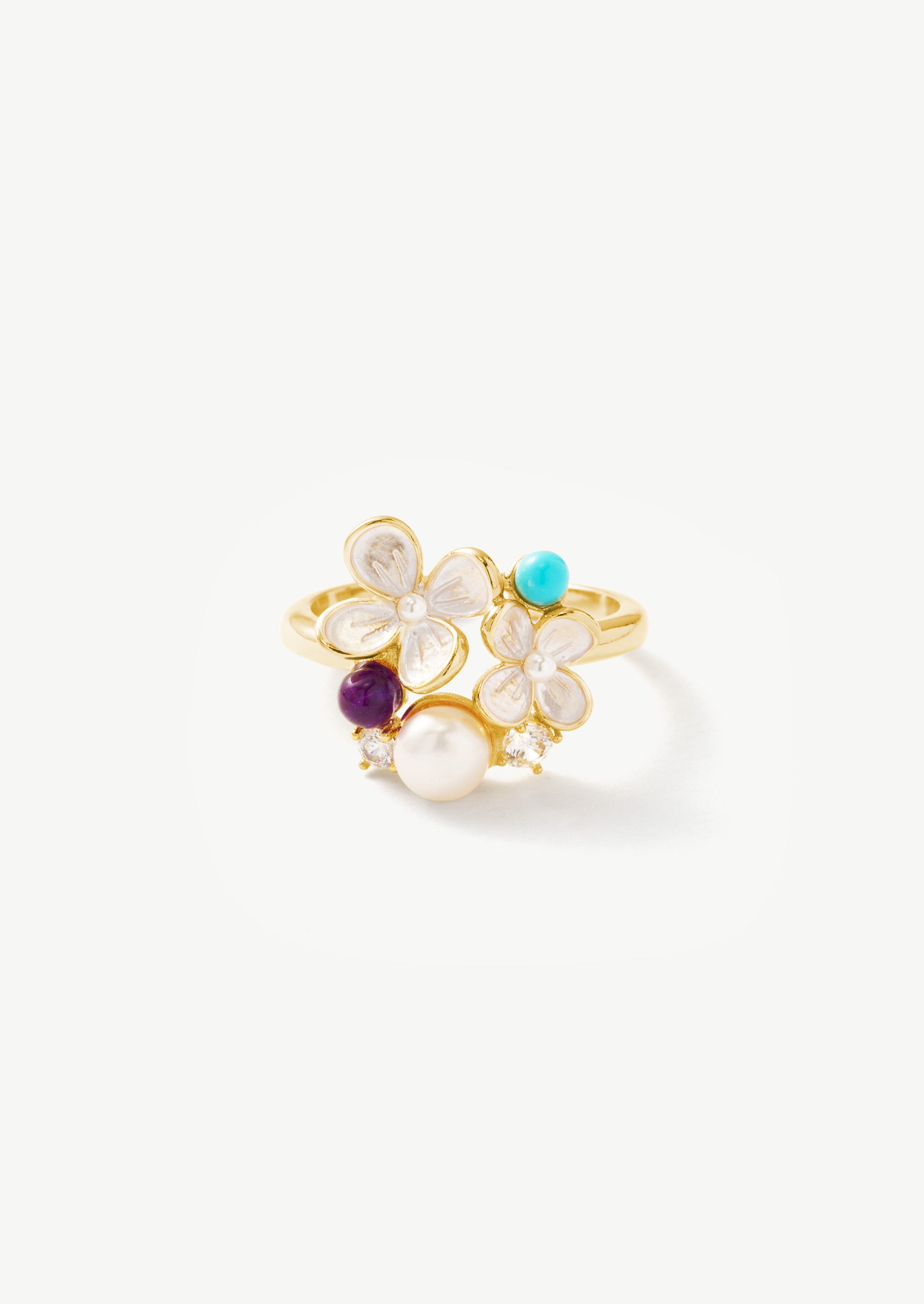 Floral Pearl Ring