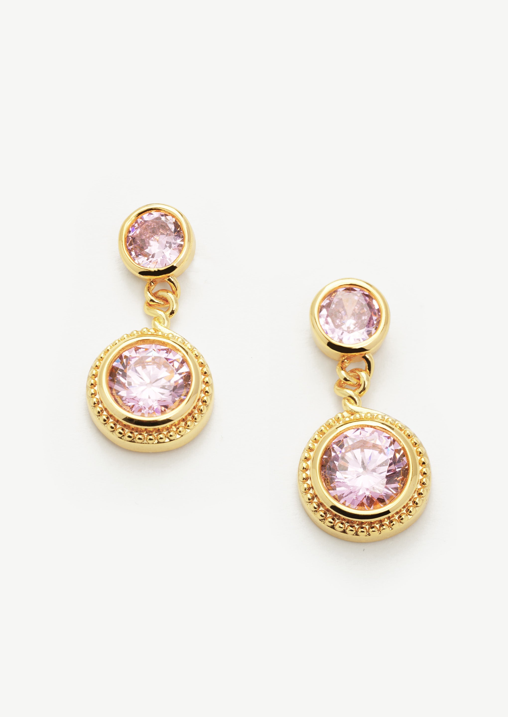 Gemstone Drop Earrings