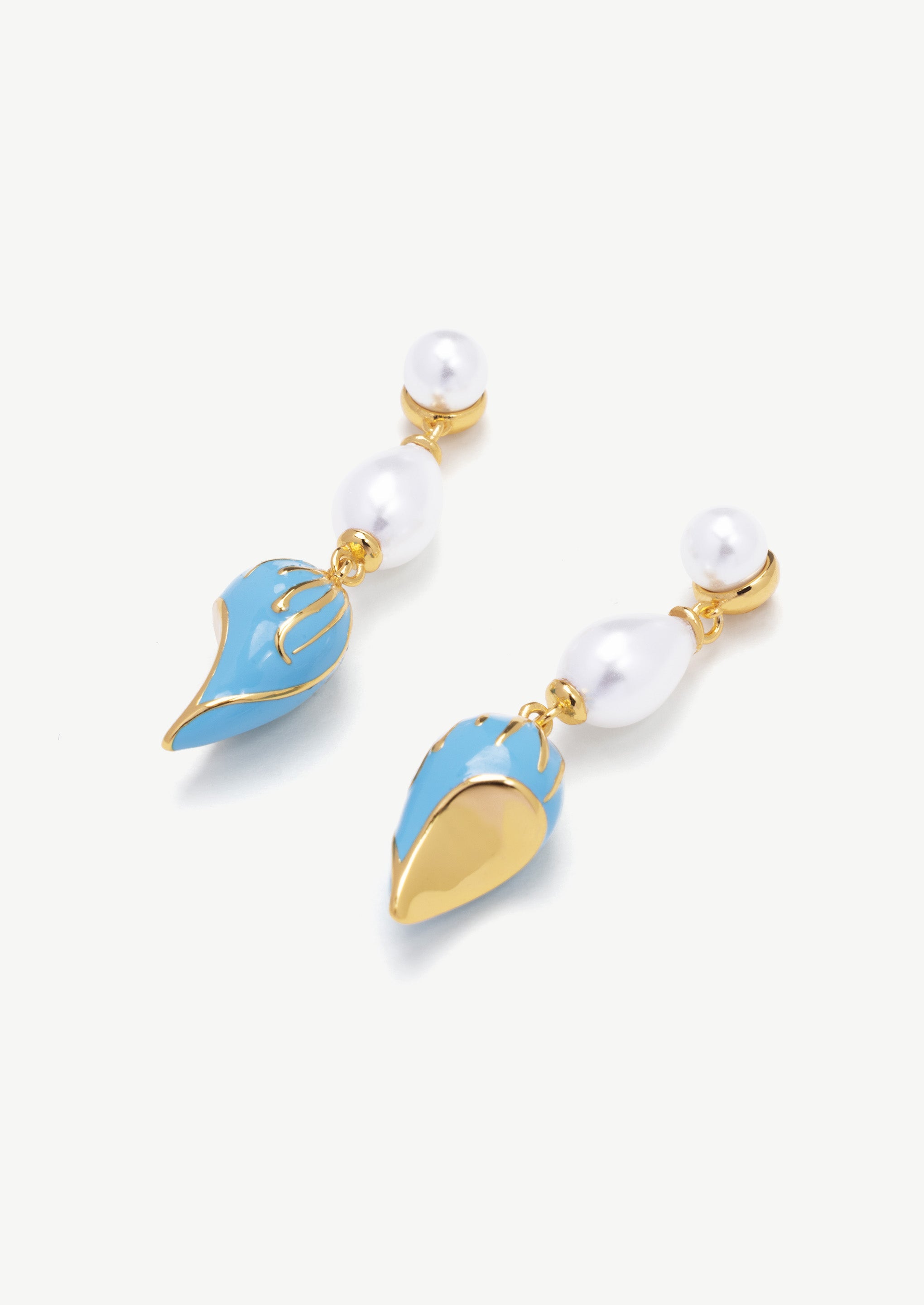 Teardrop Pearl Drop Earrings