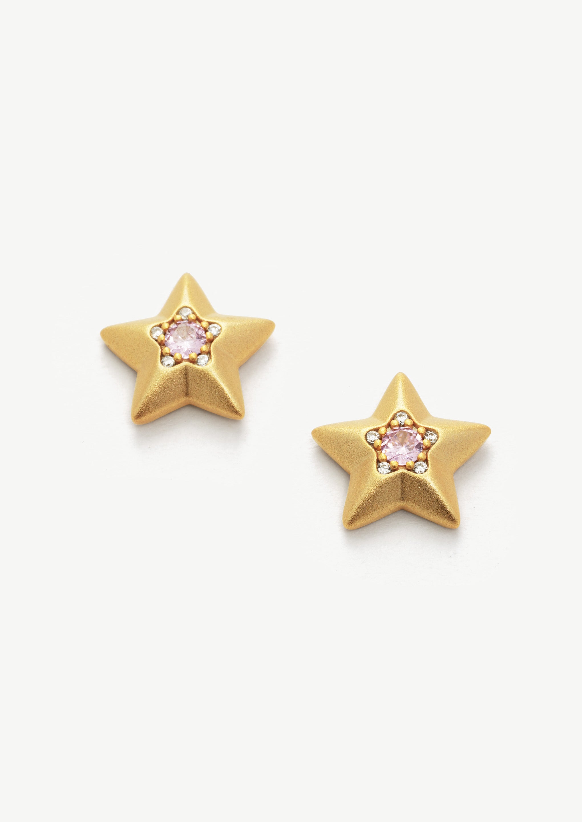 Star Gemstone Stud Earrings