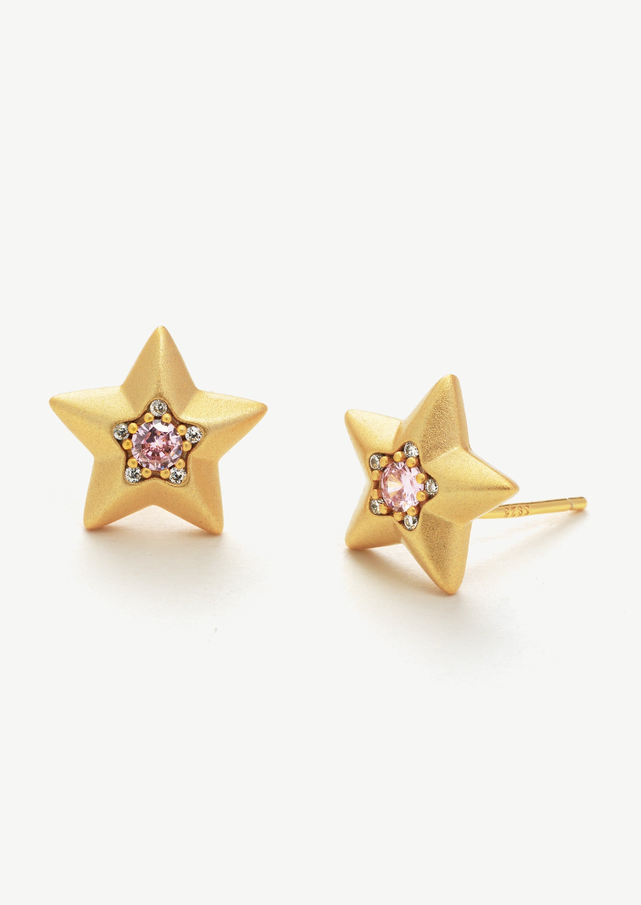 Star Gemstone Stud Earrings