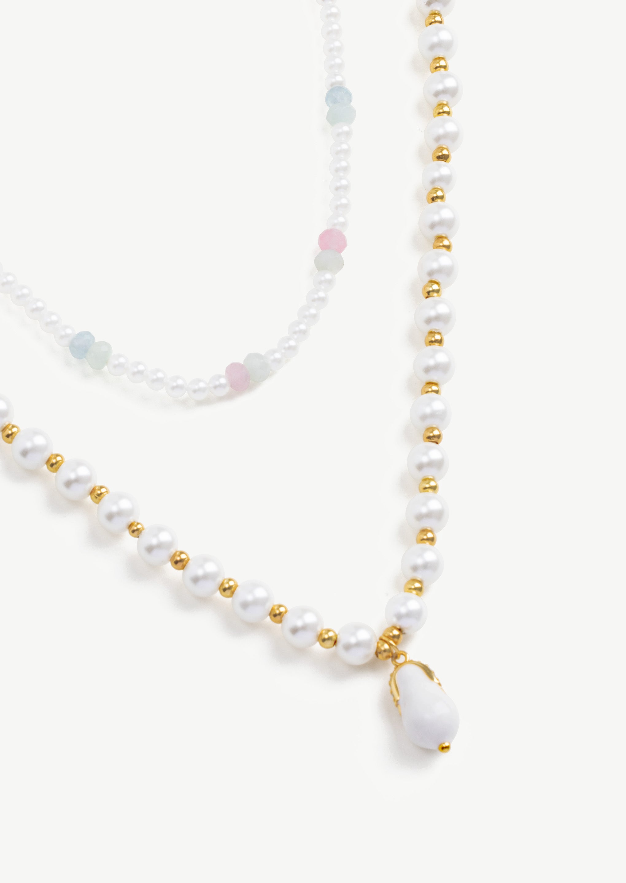 Double Layered Beaded Necklace