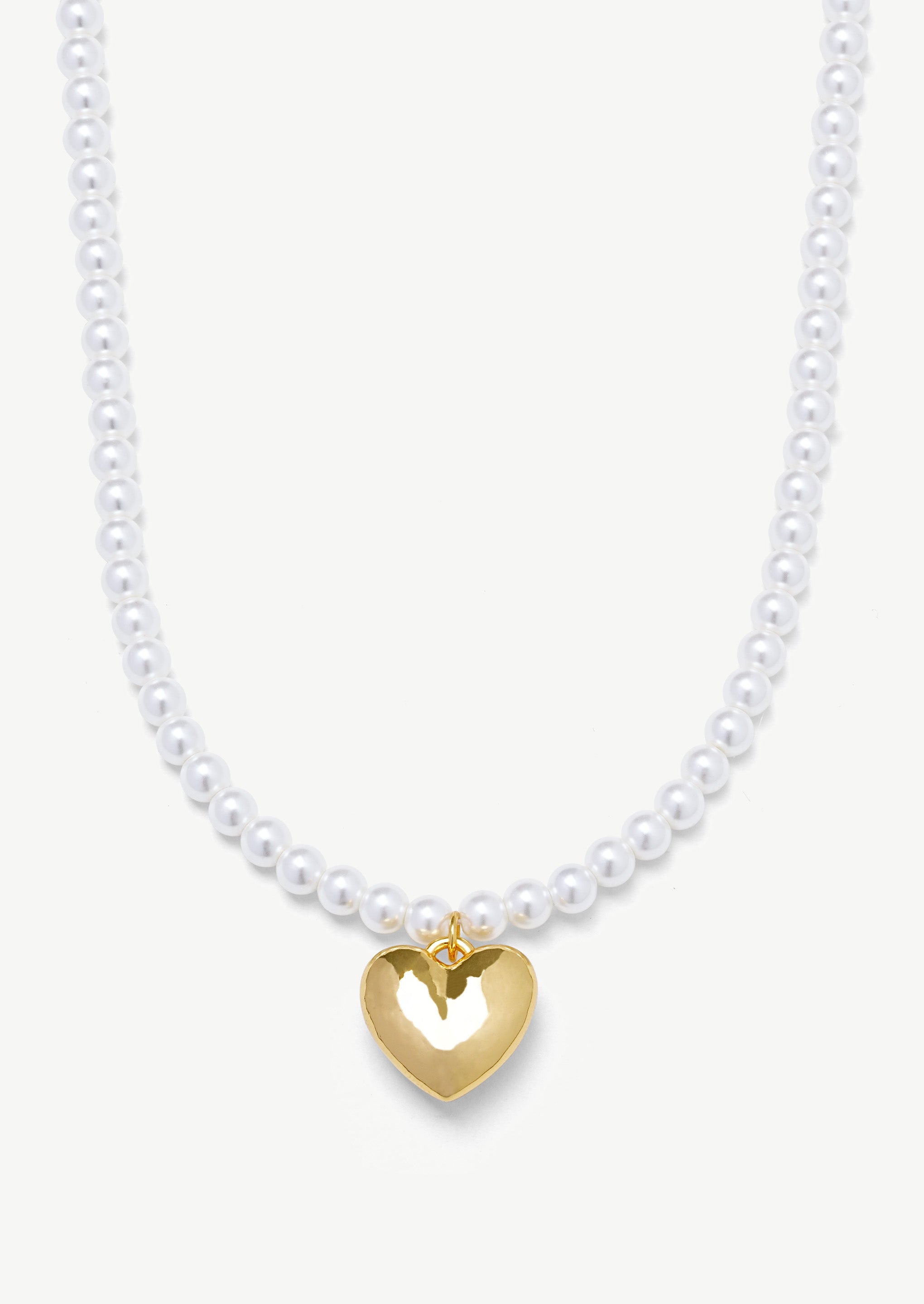 Heart Pendant Beaded Necklace
