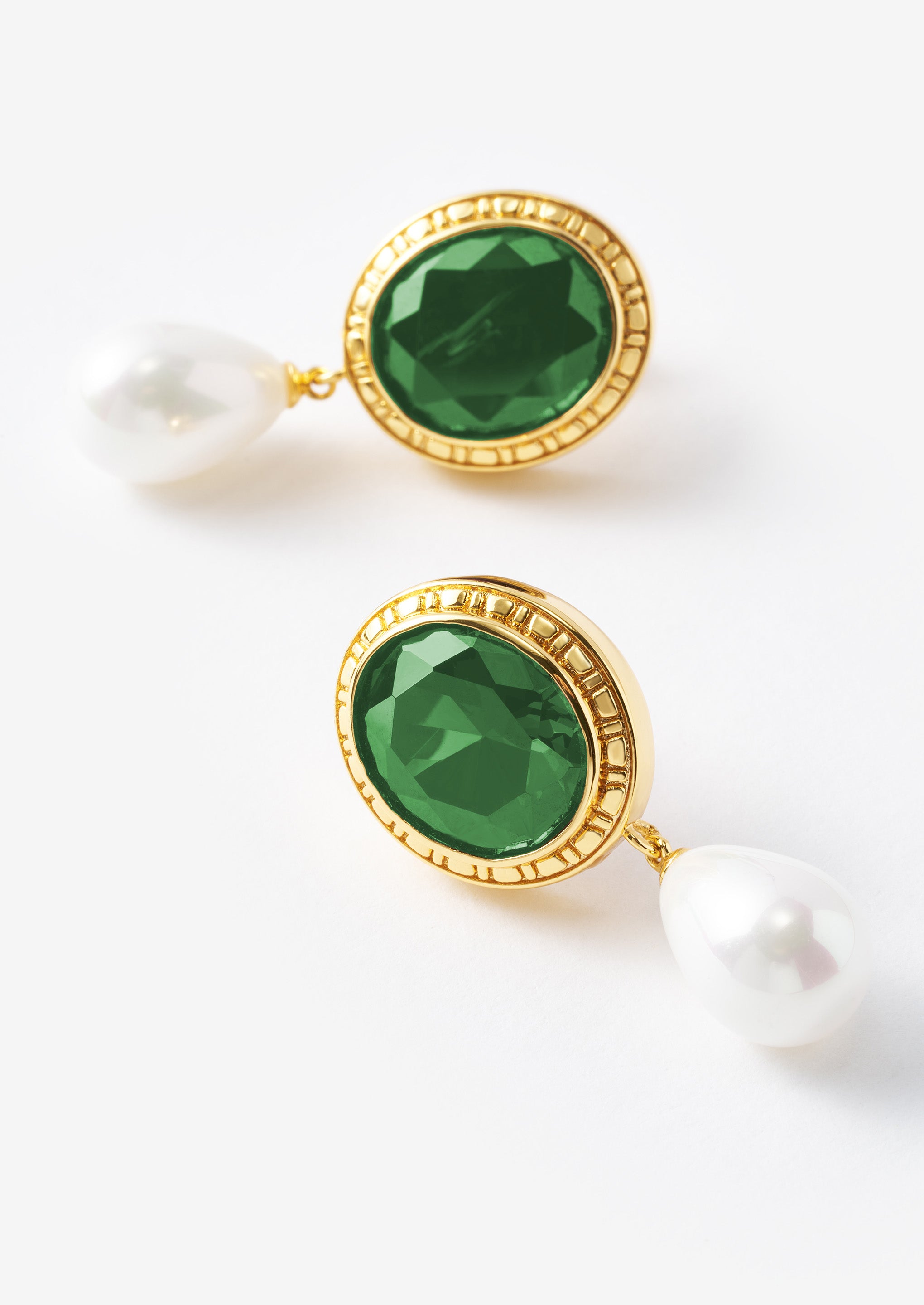 Pearl Drop Statement Earrings