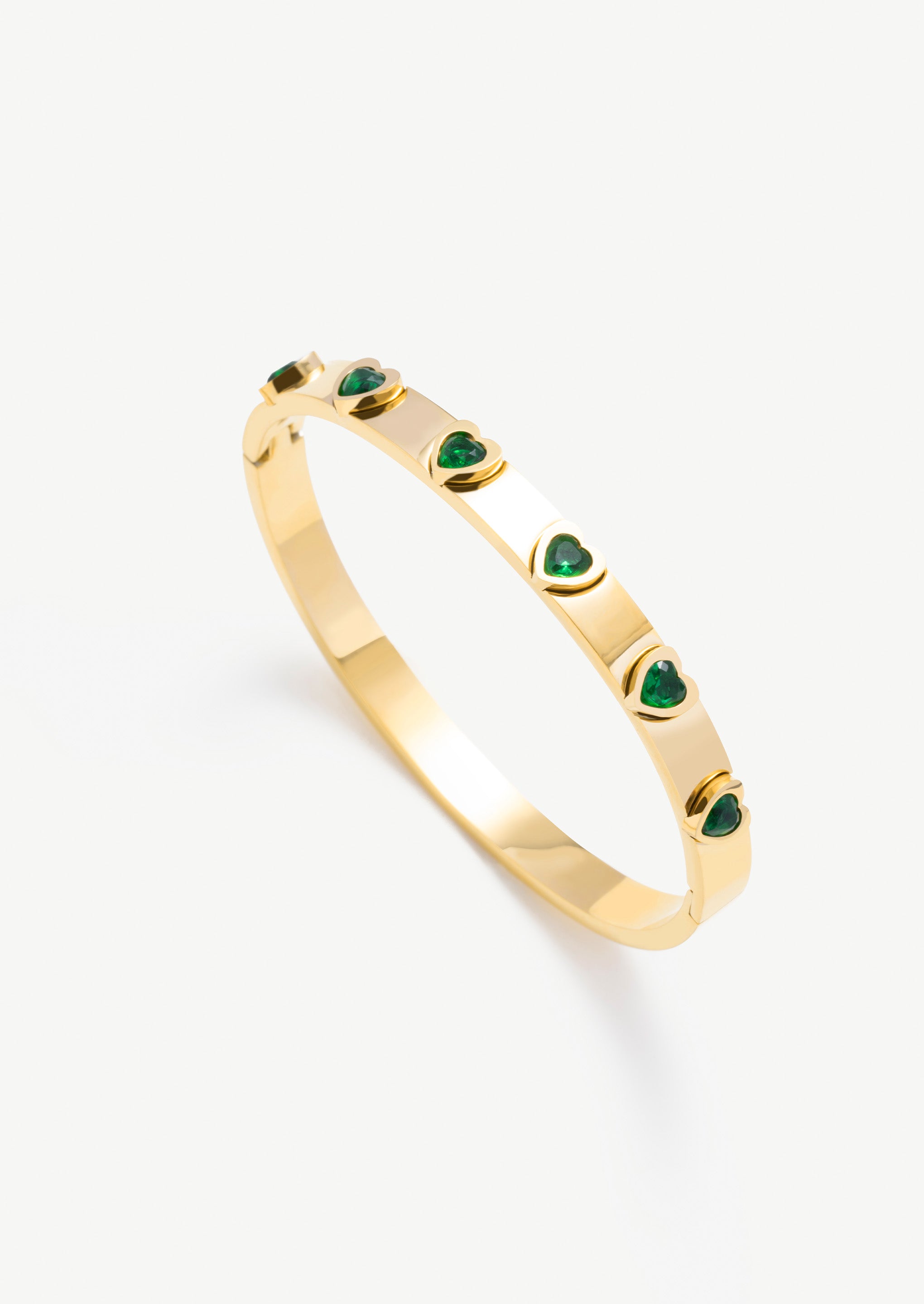 Heart Bangle Bracelet