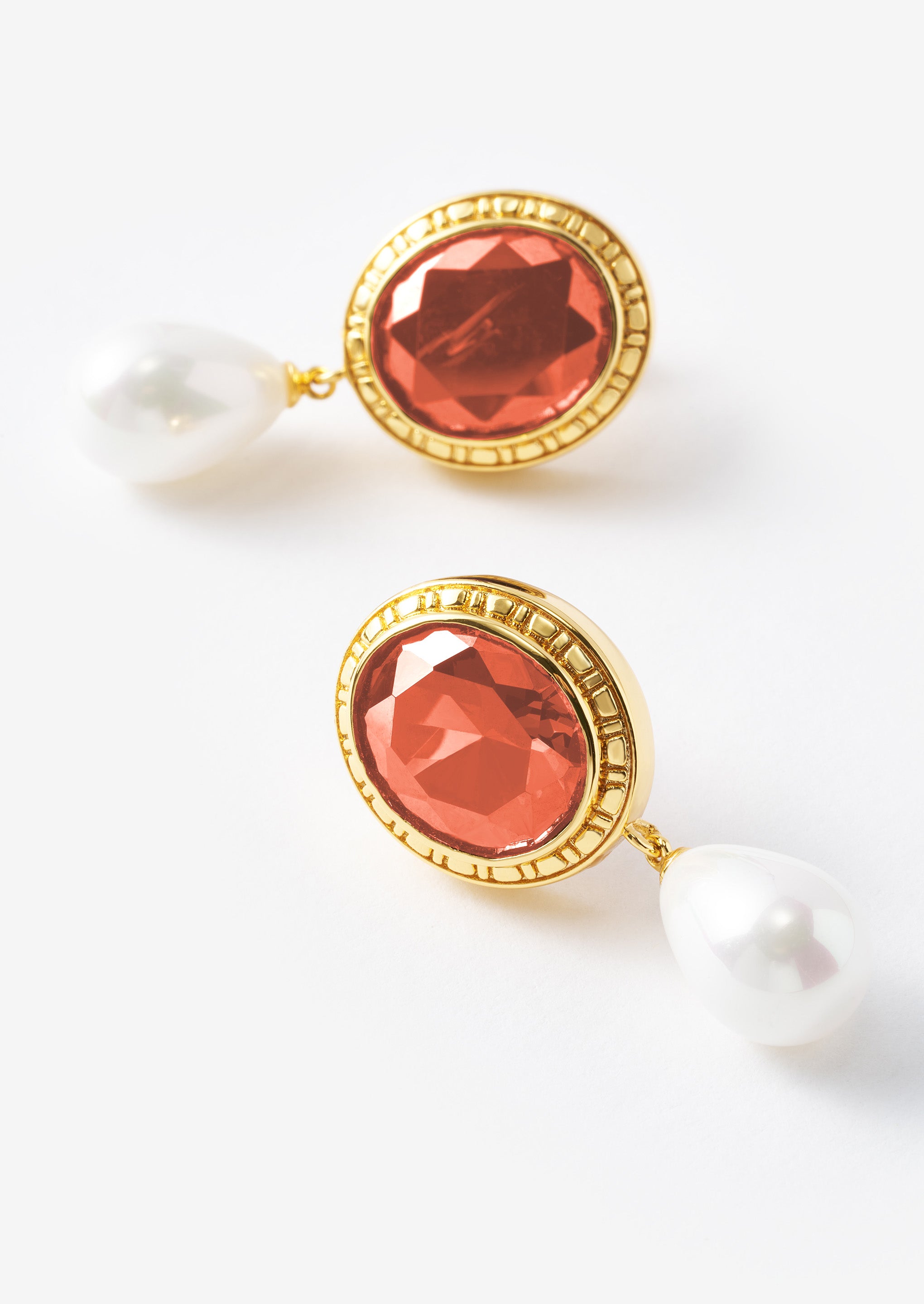 Pearl Drop Statement Earrings