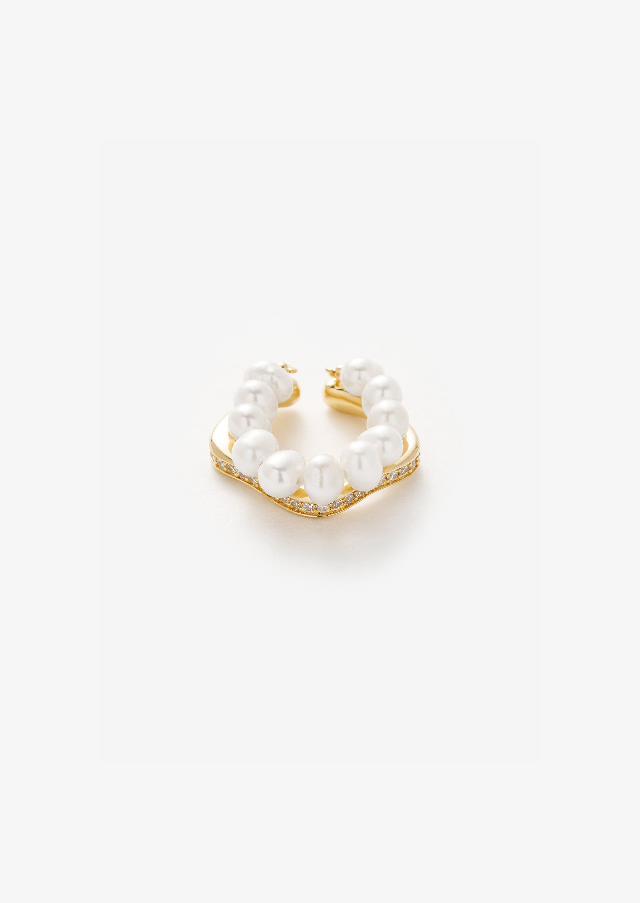 Pearl Double Stacking Ring