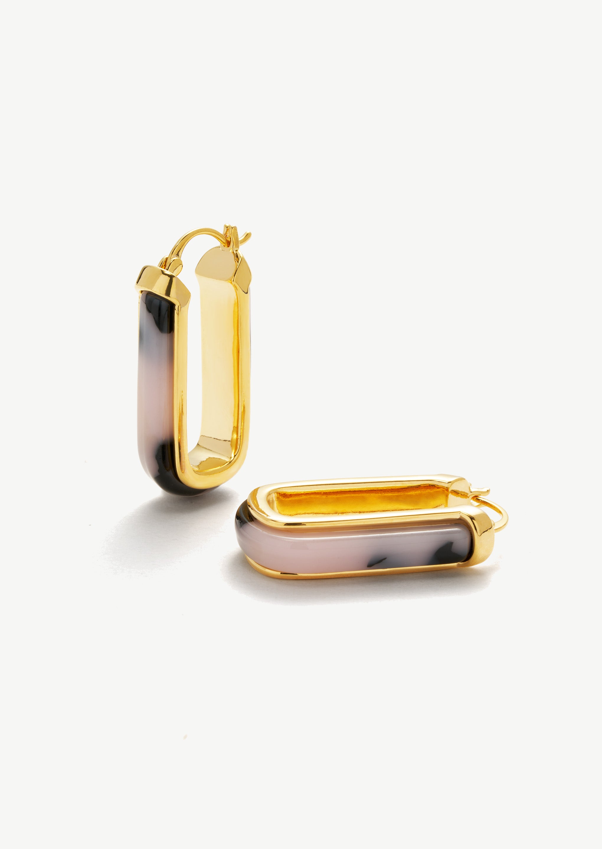 Gradient Square Hoop Earrings