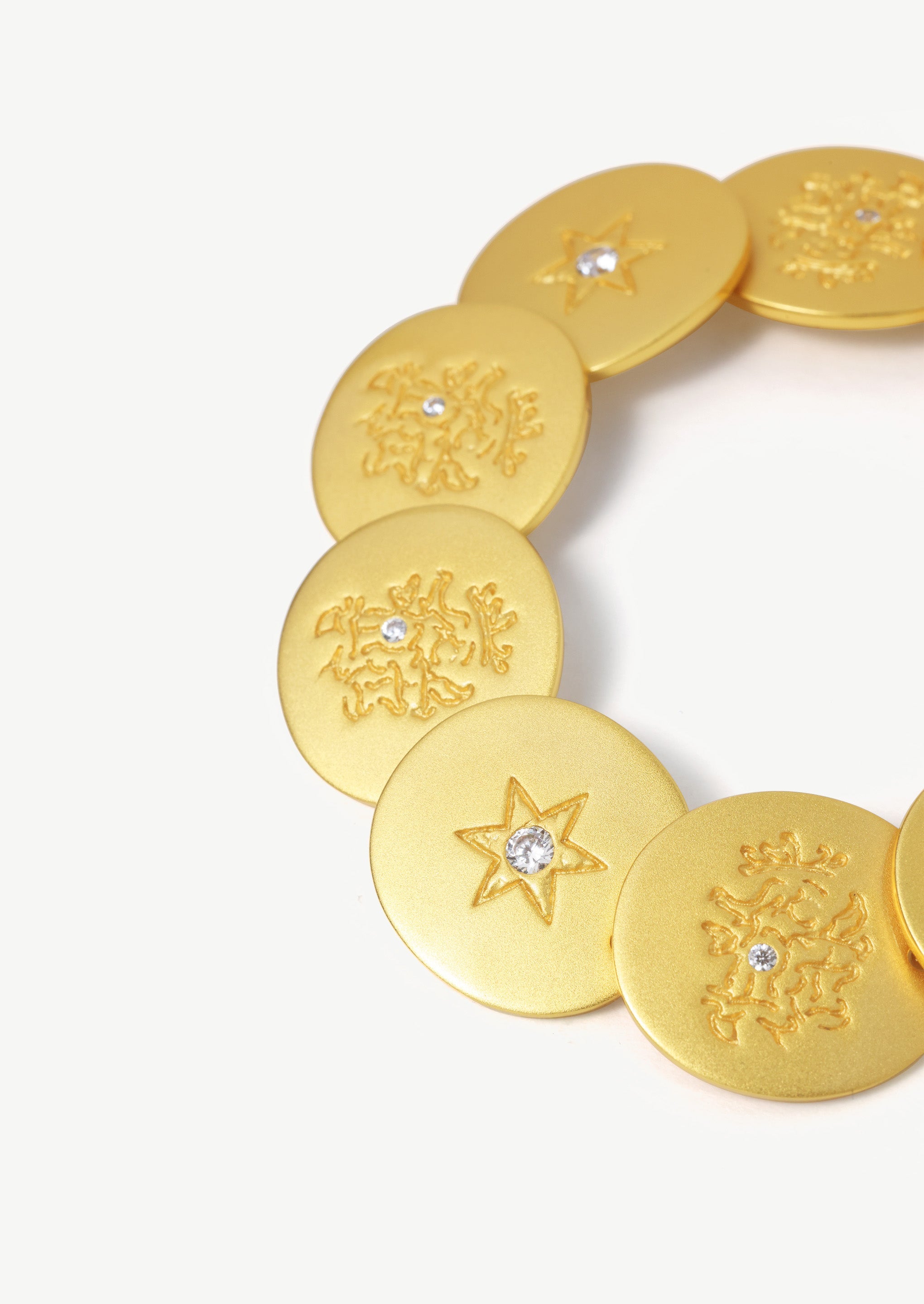 Hexagram Oval Link Bracelet