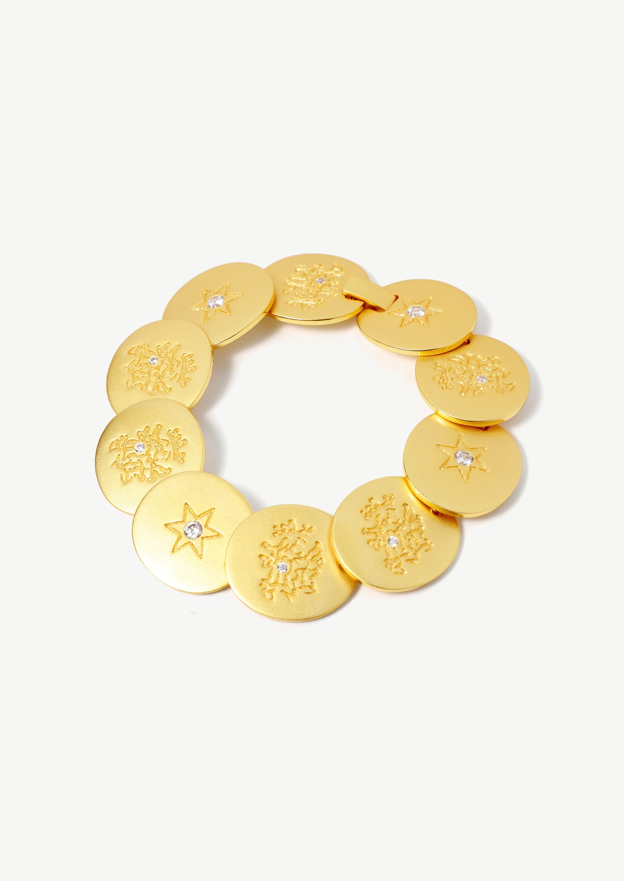 Hexagram Oval Link Bracelet