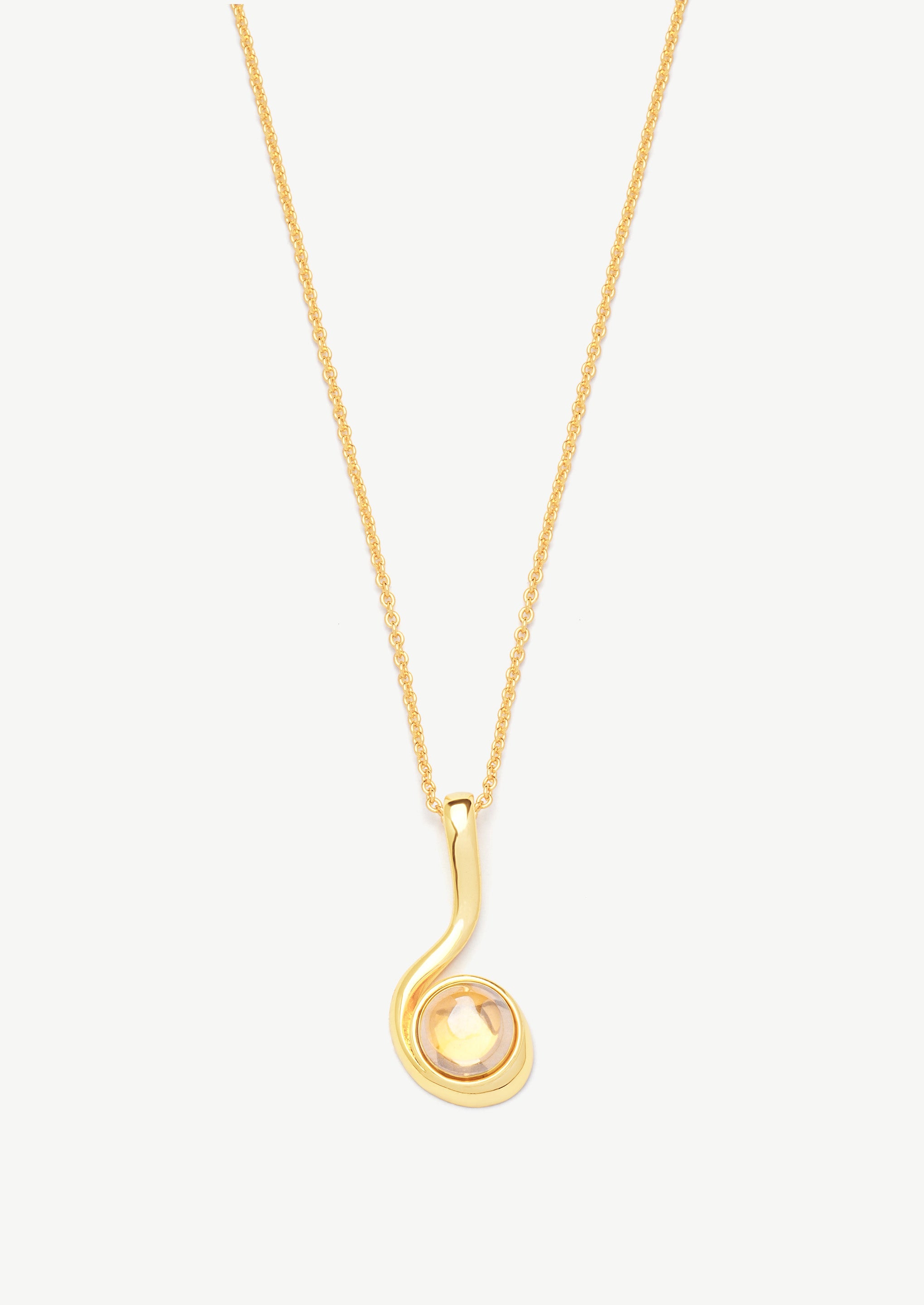 Curve Pendant Necklace