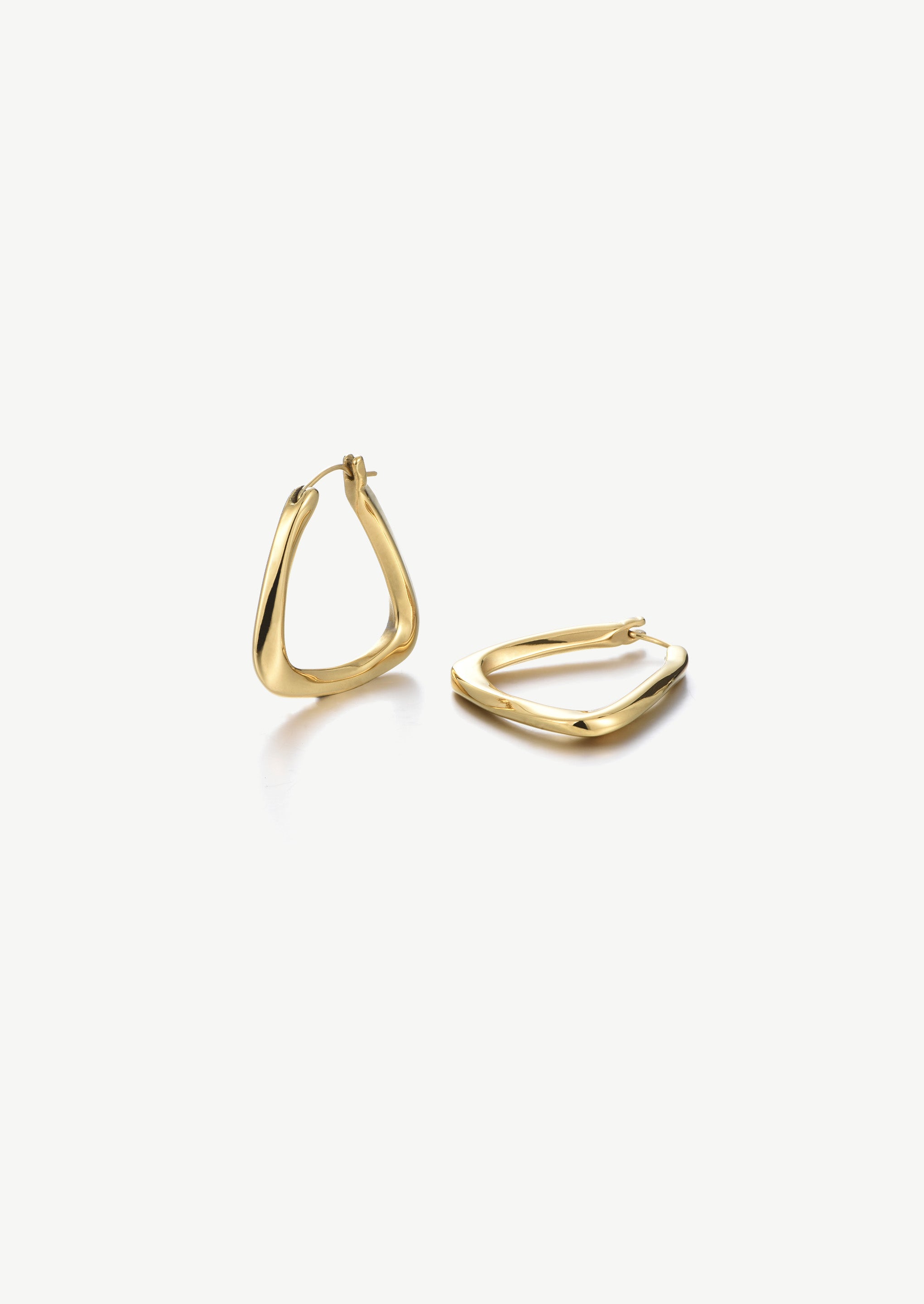 Square Tunnel Hoop Earrings