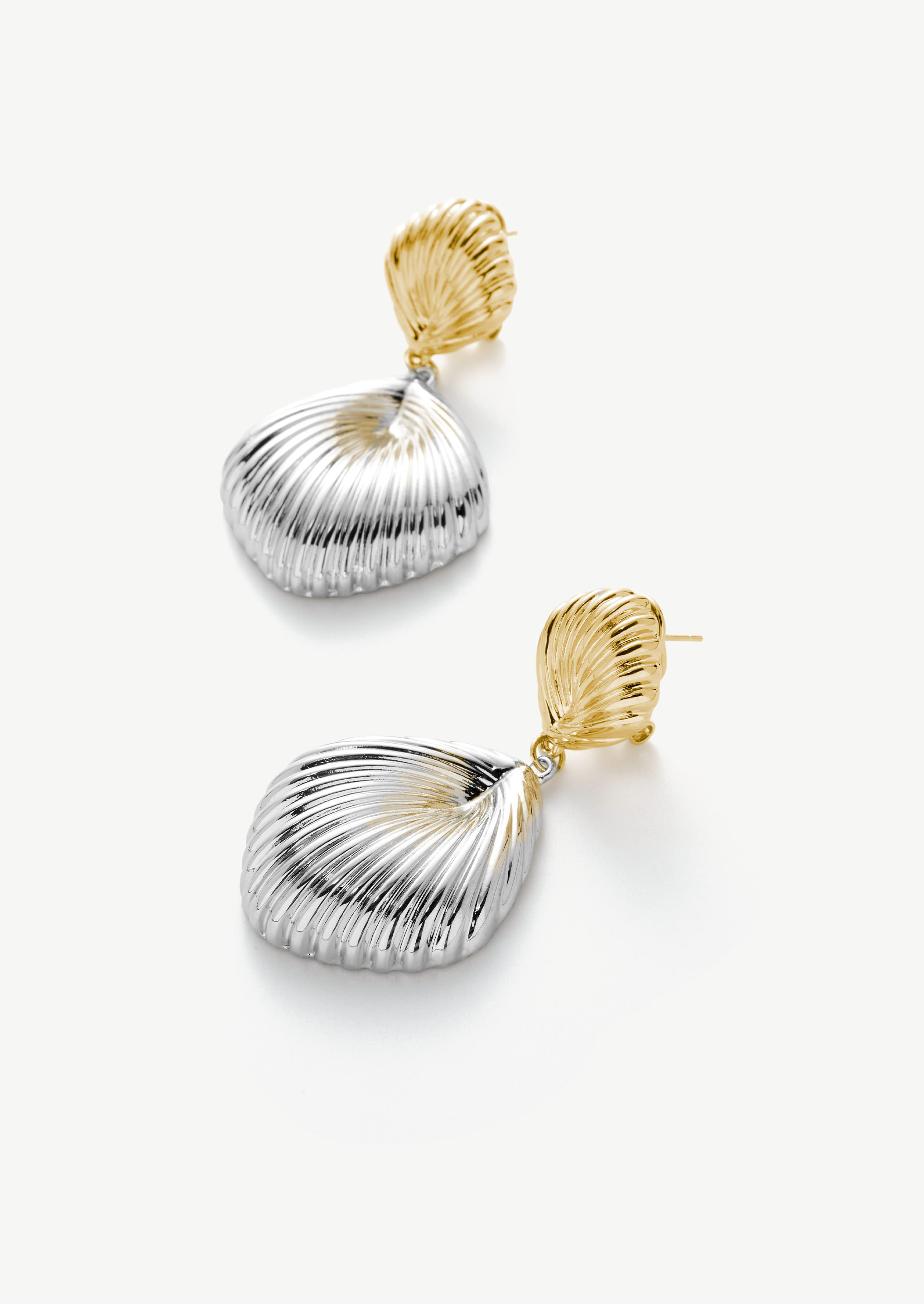 Mixed Seashell Drop Earrings