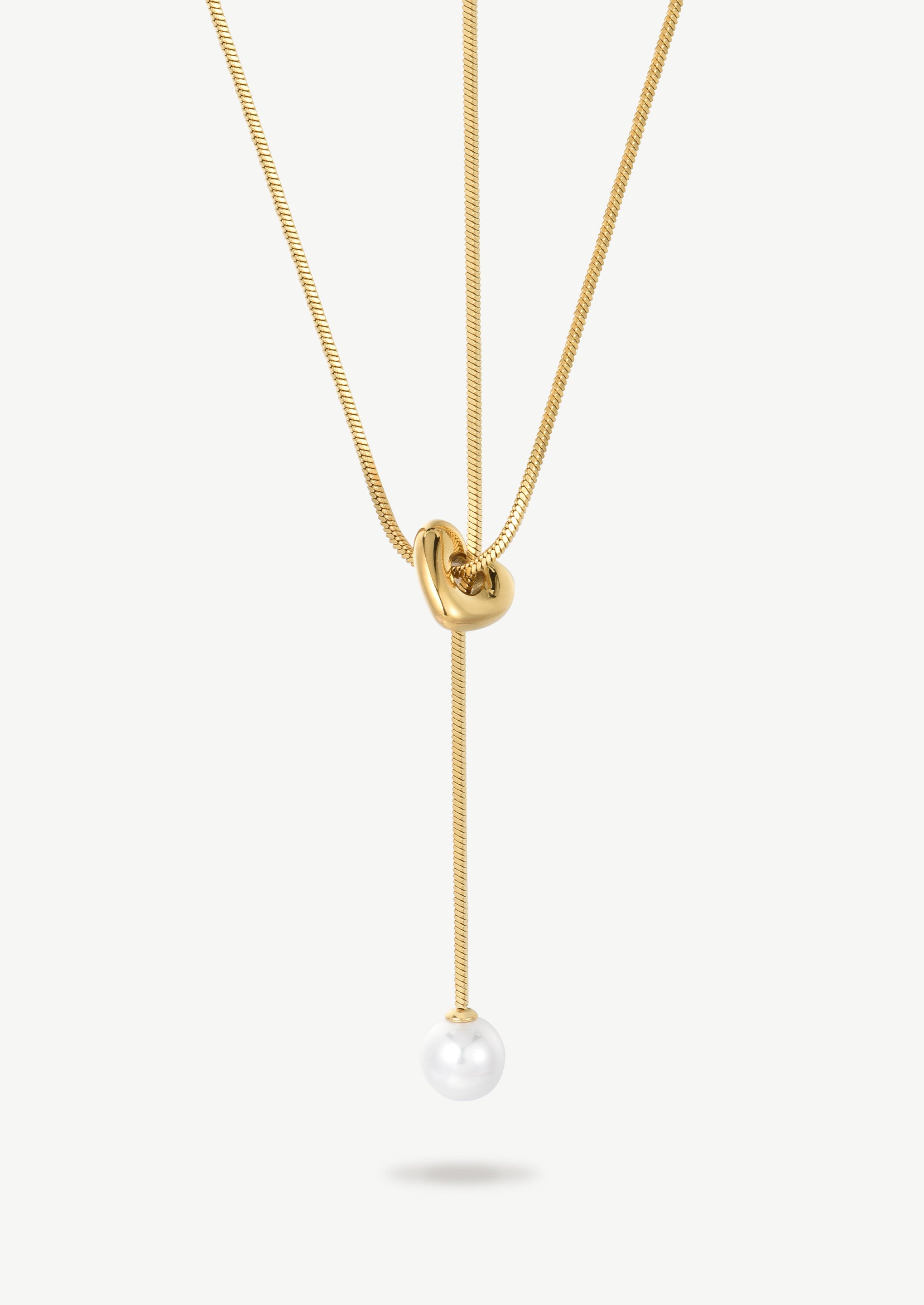 Heart Pearl Pendant Necklace