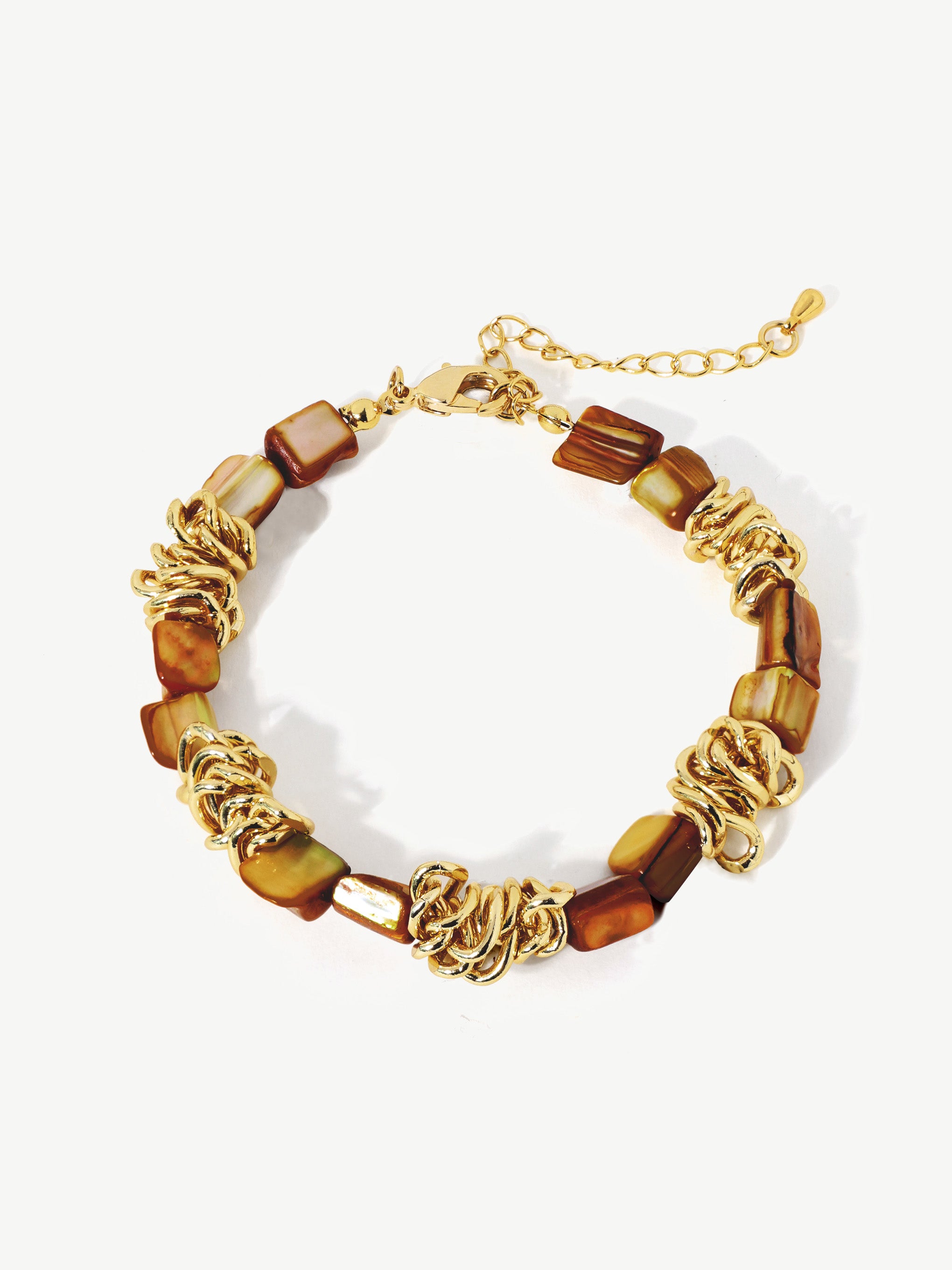 Shell Gold Link Bracelet