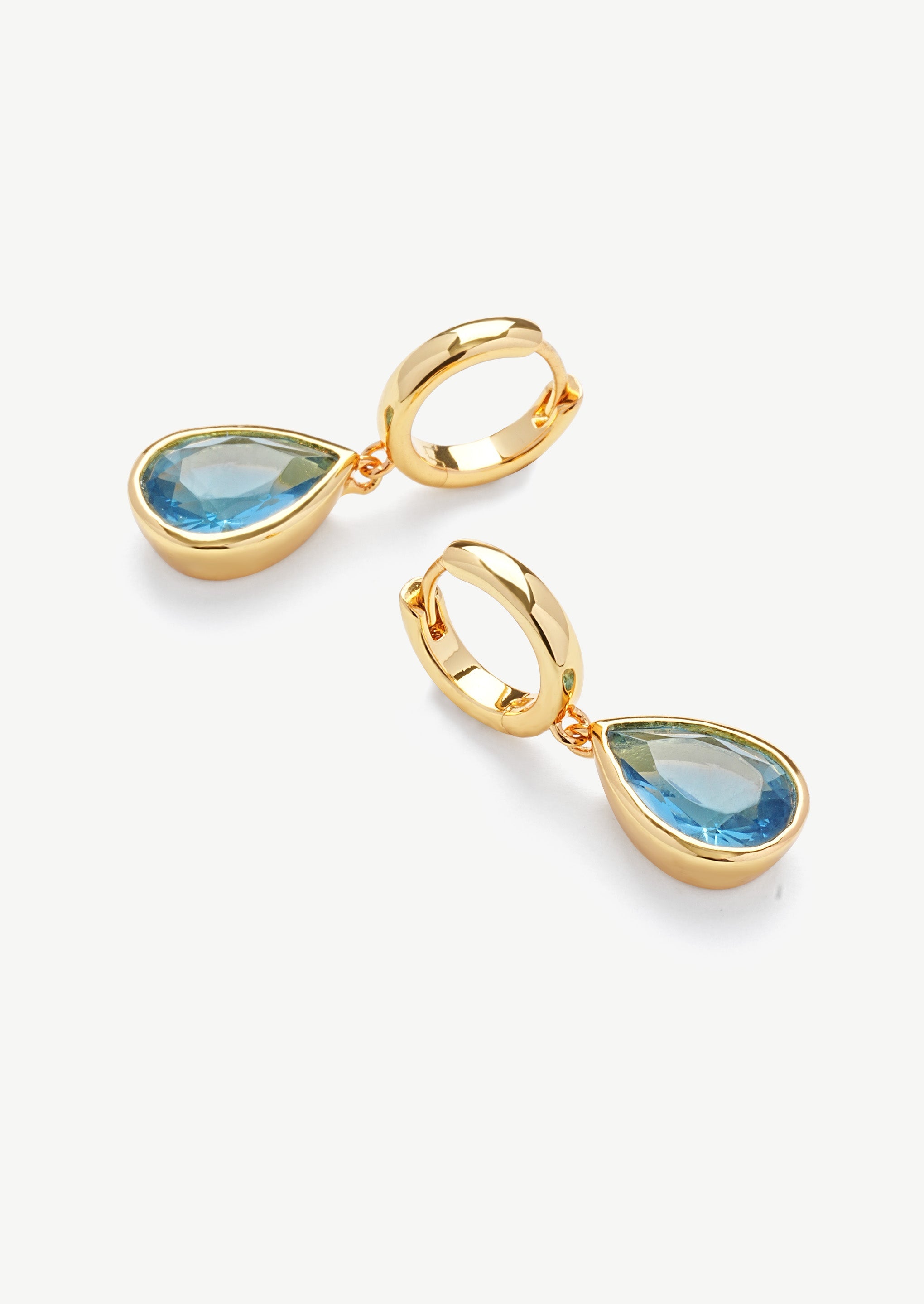 Ocean Drop Hoop Earrings