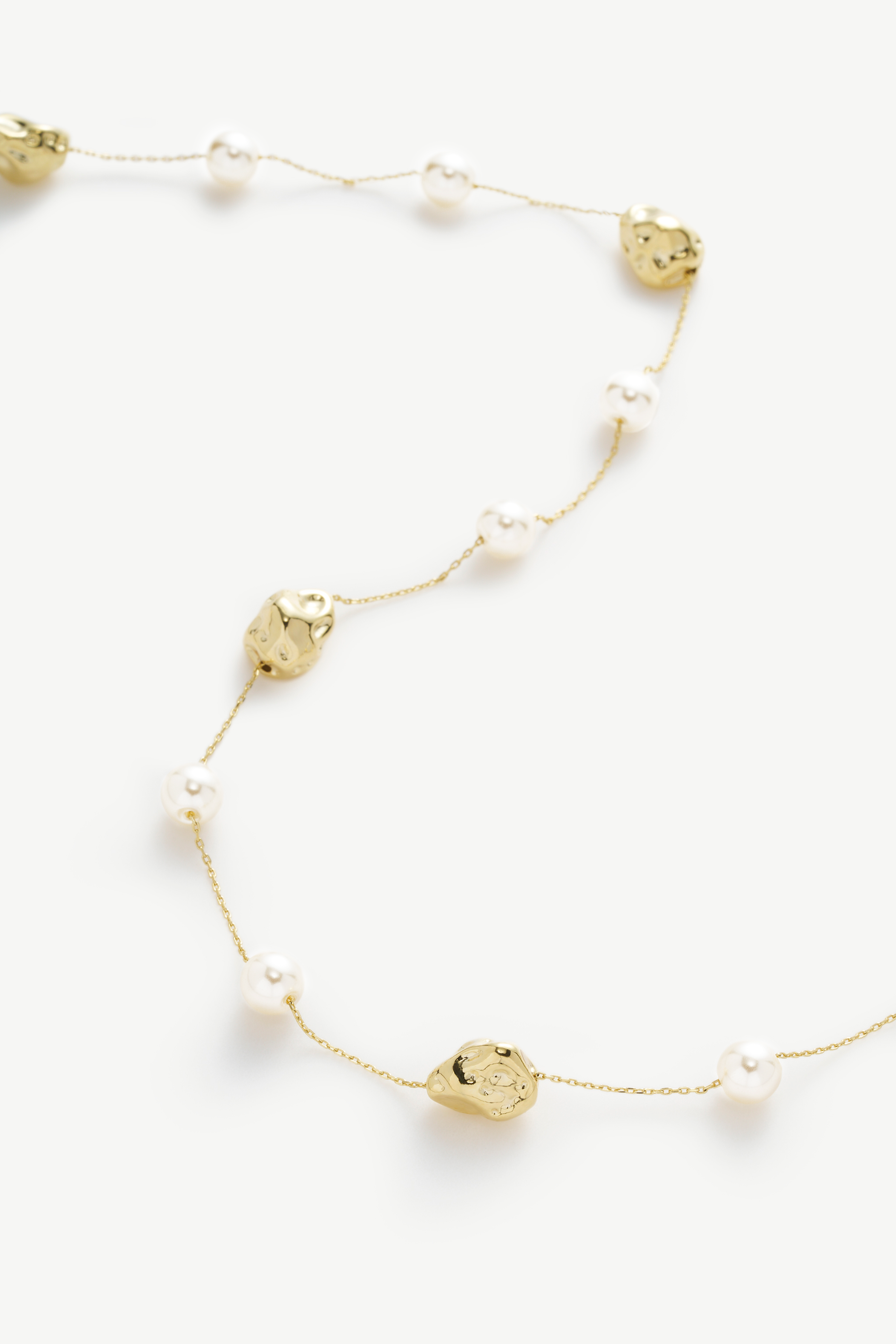 Pearl Textured Bead Necklace