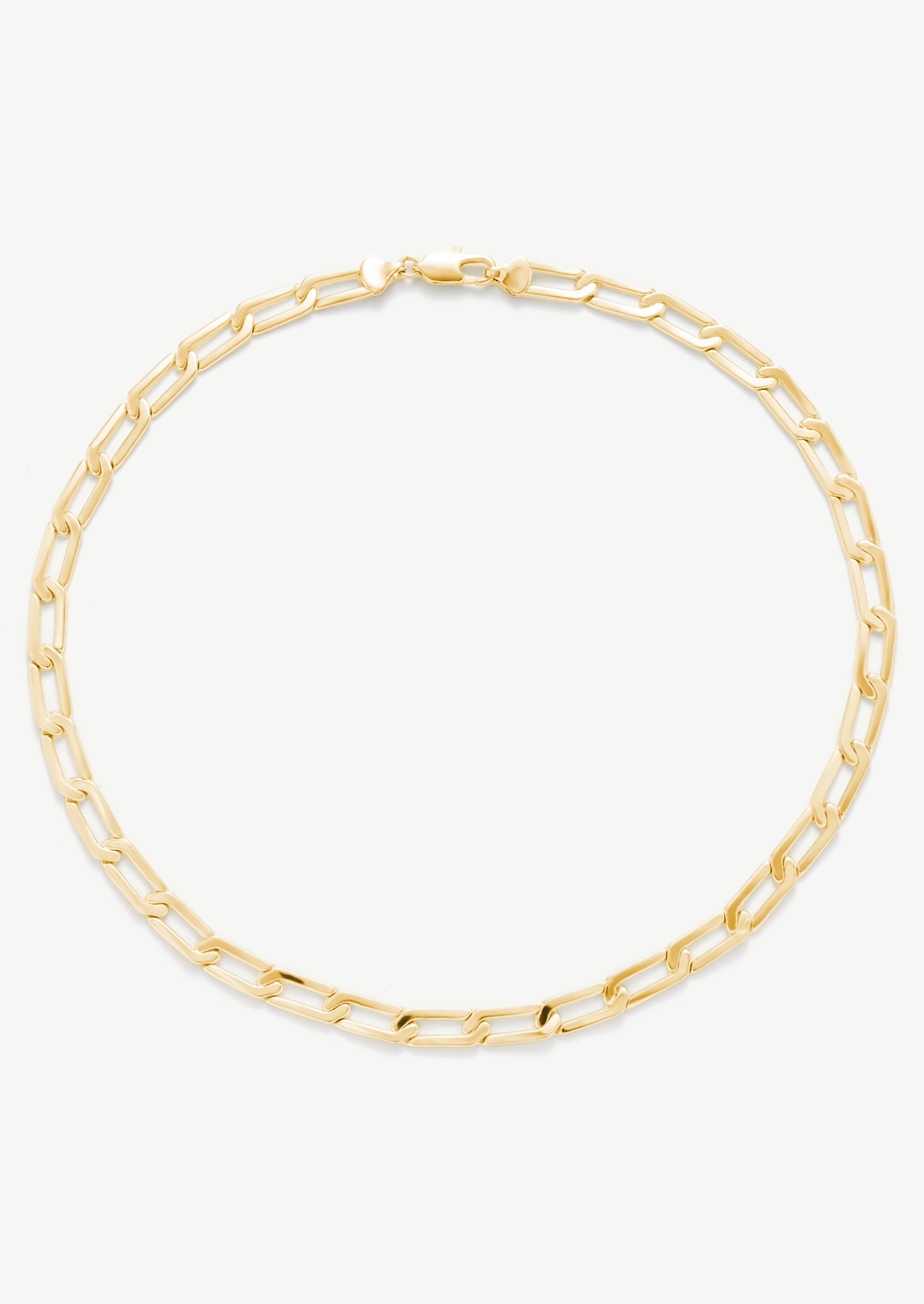 Gold Plated Link Chain Necklace