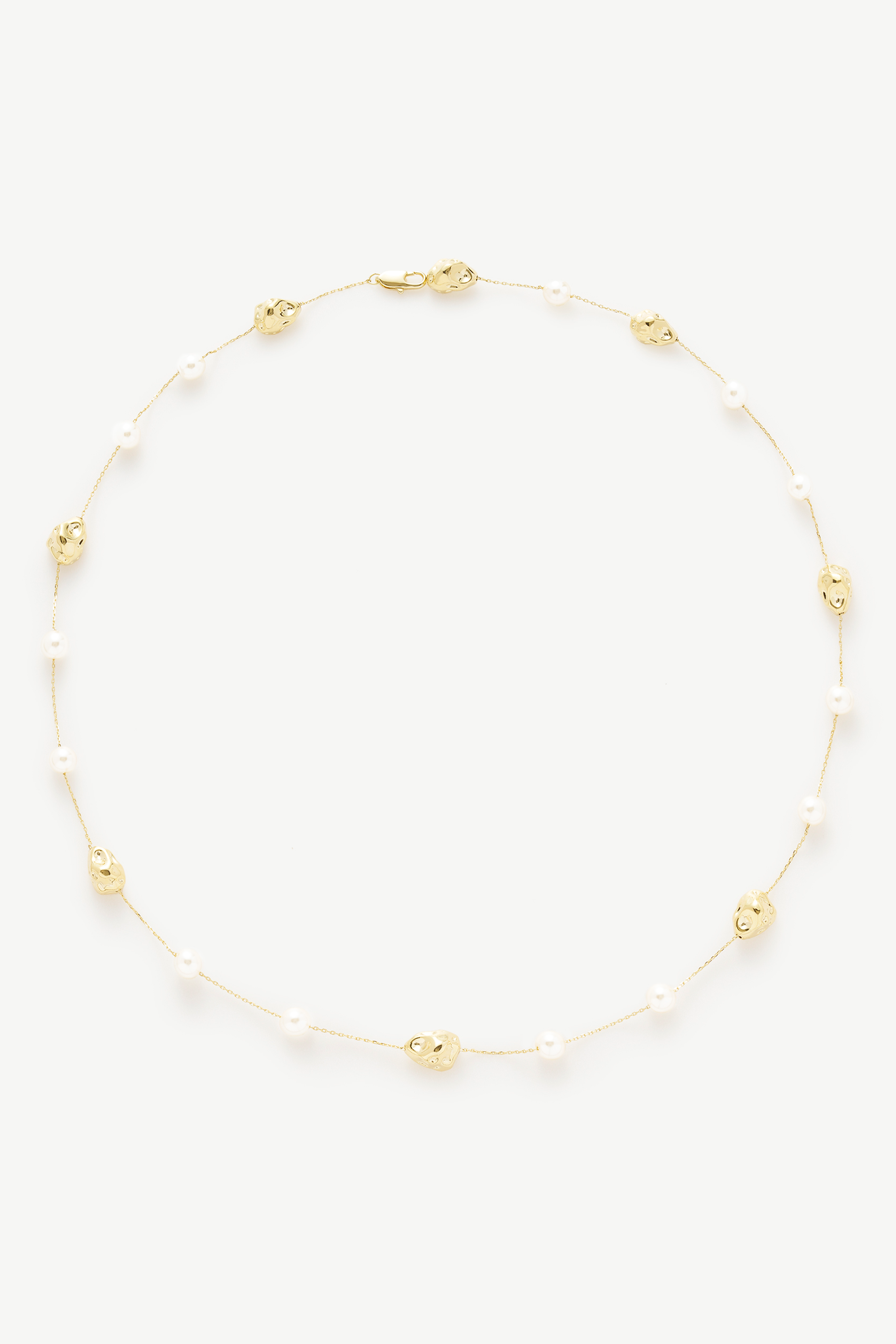 Pearl Textured Bead Necklace