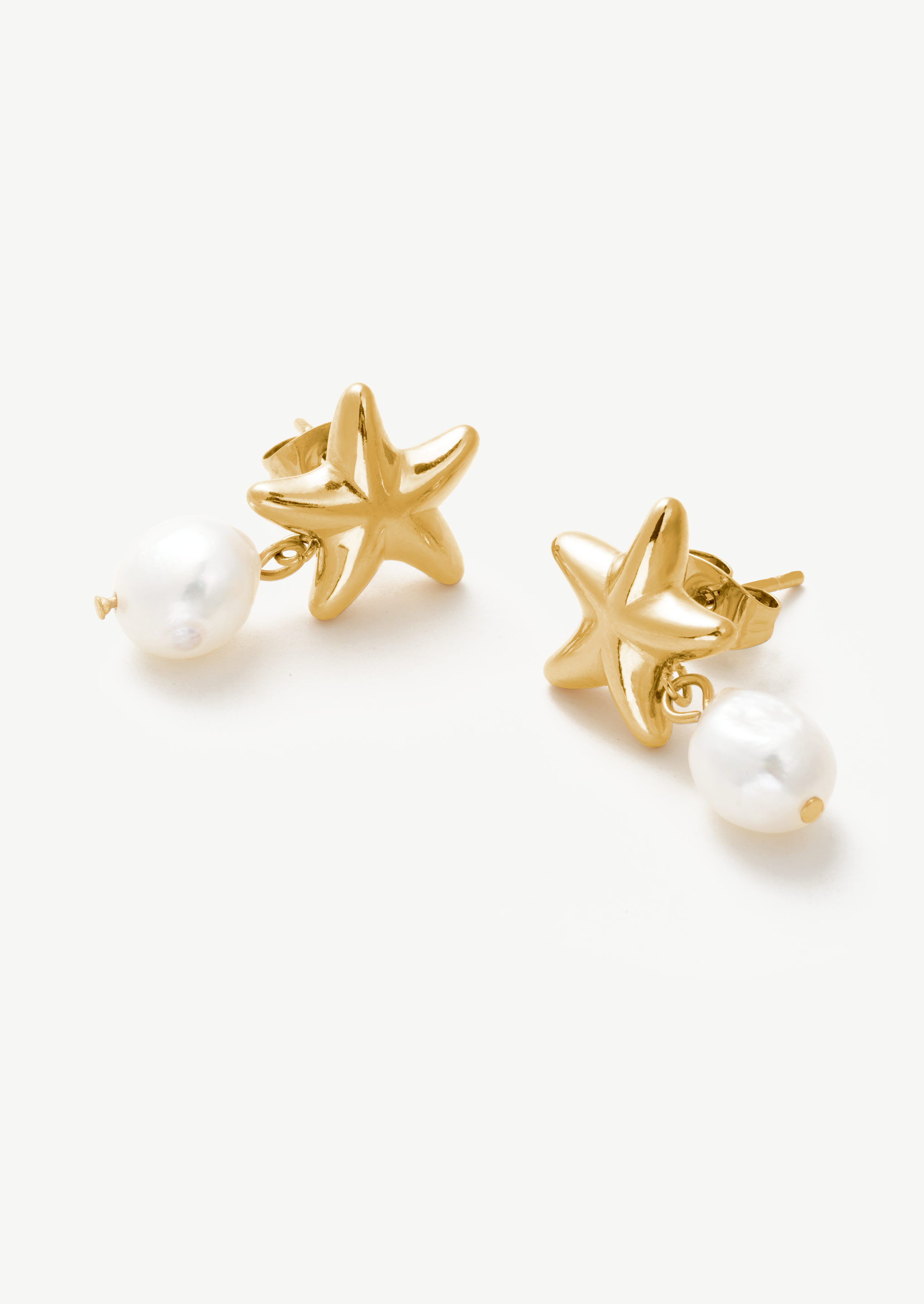Starfish Pearl Earrings