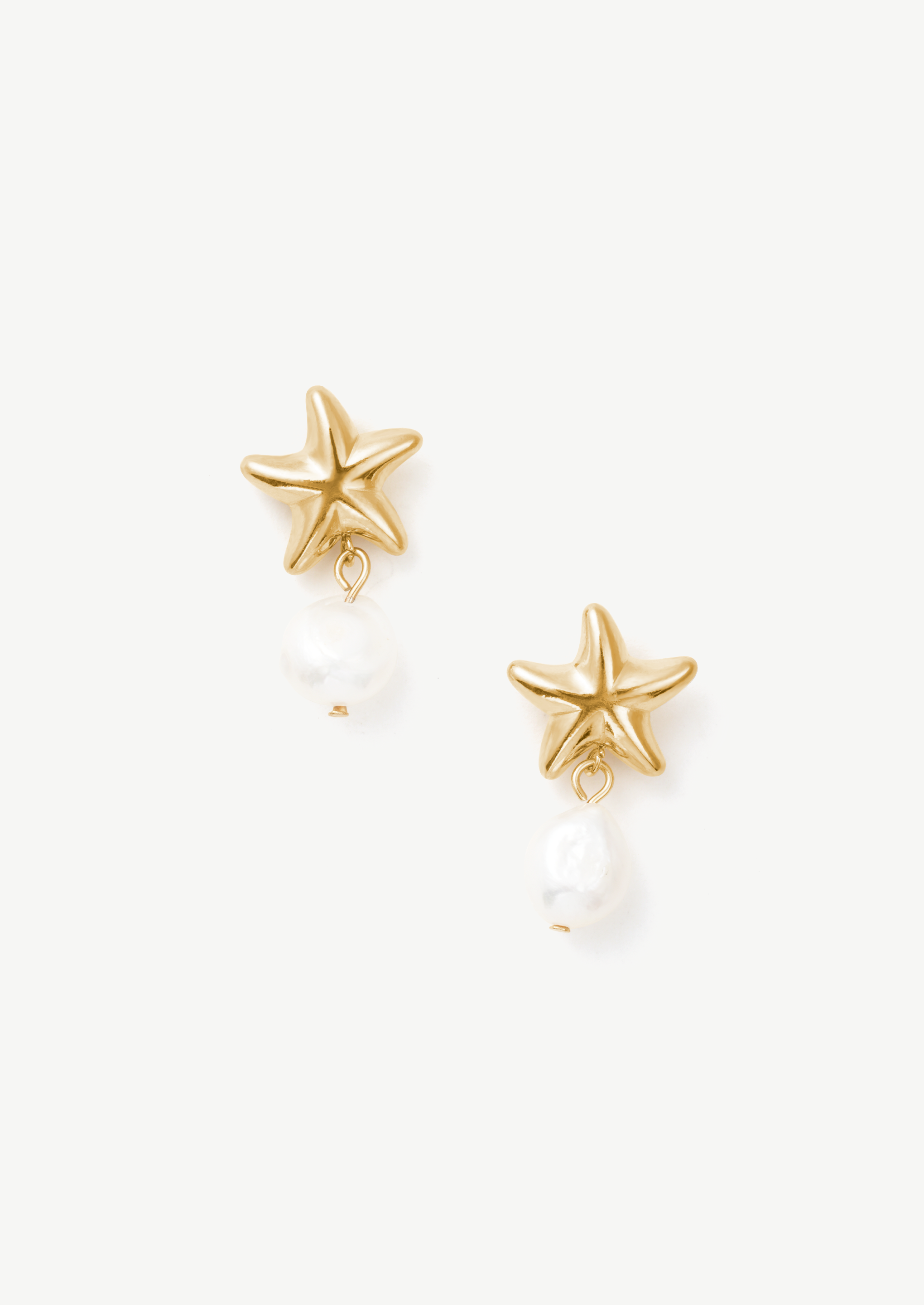 Starfish Pearl Earrings