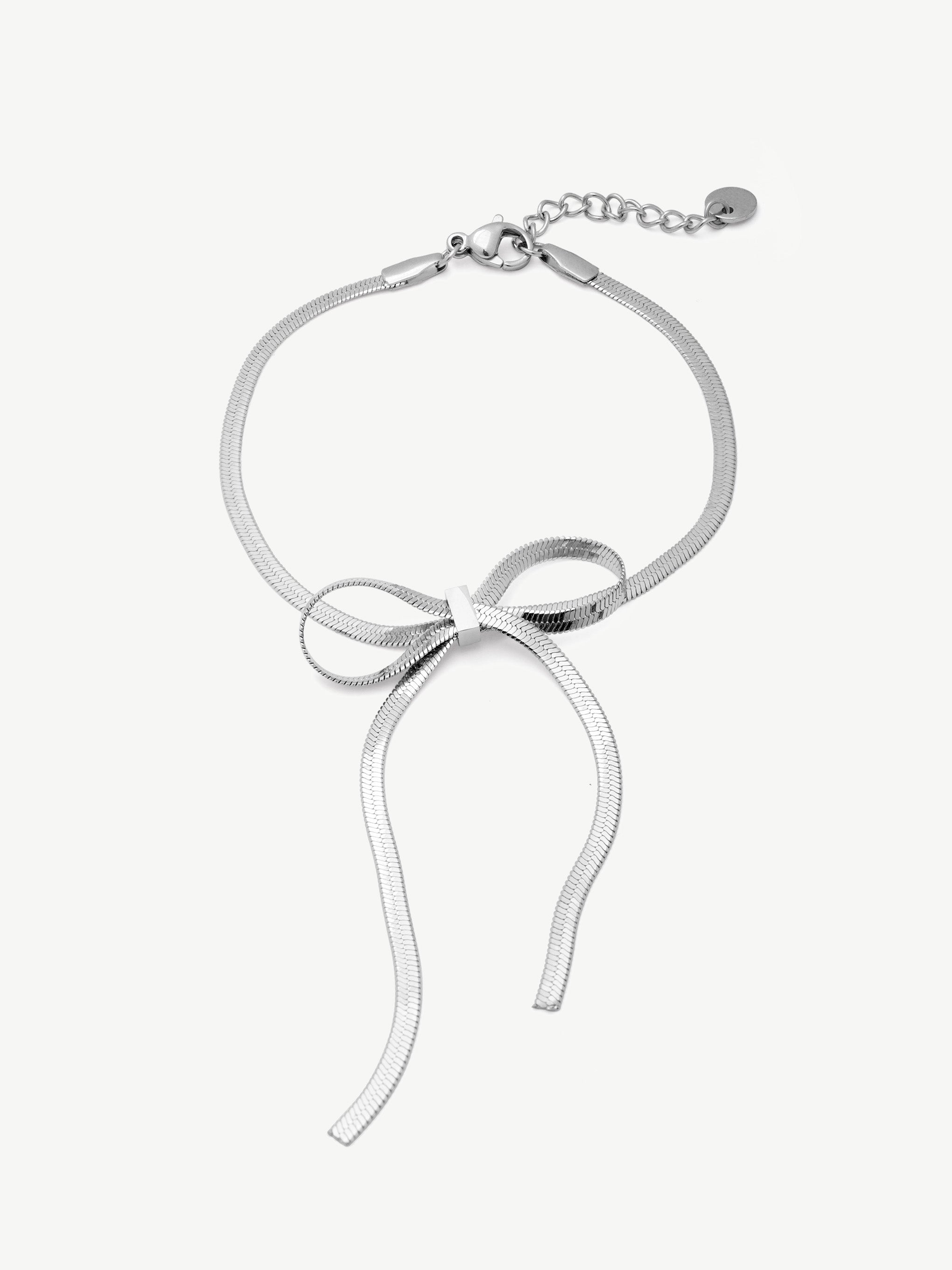 Bow Snake Chain Bracelet