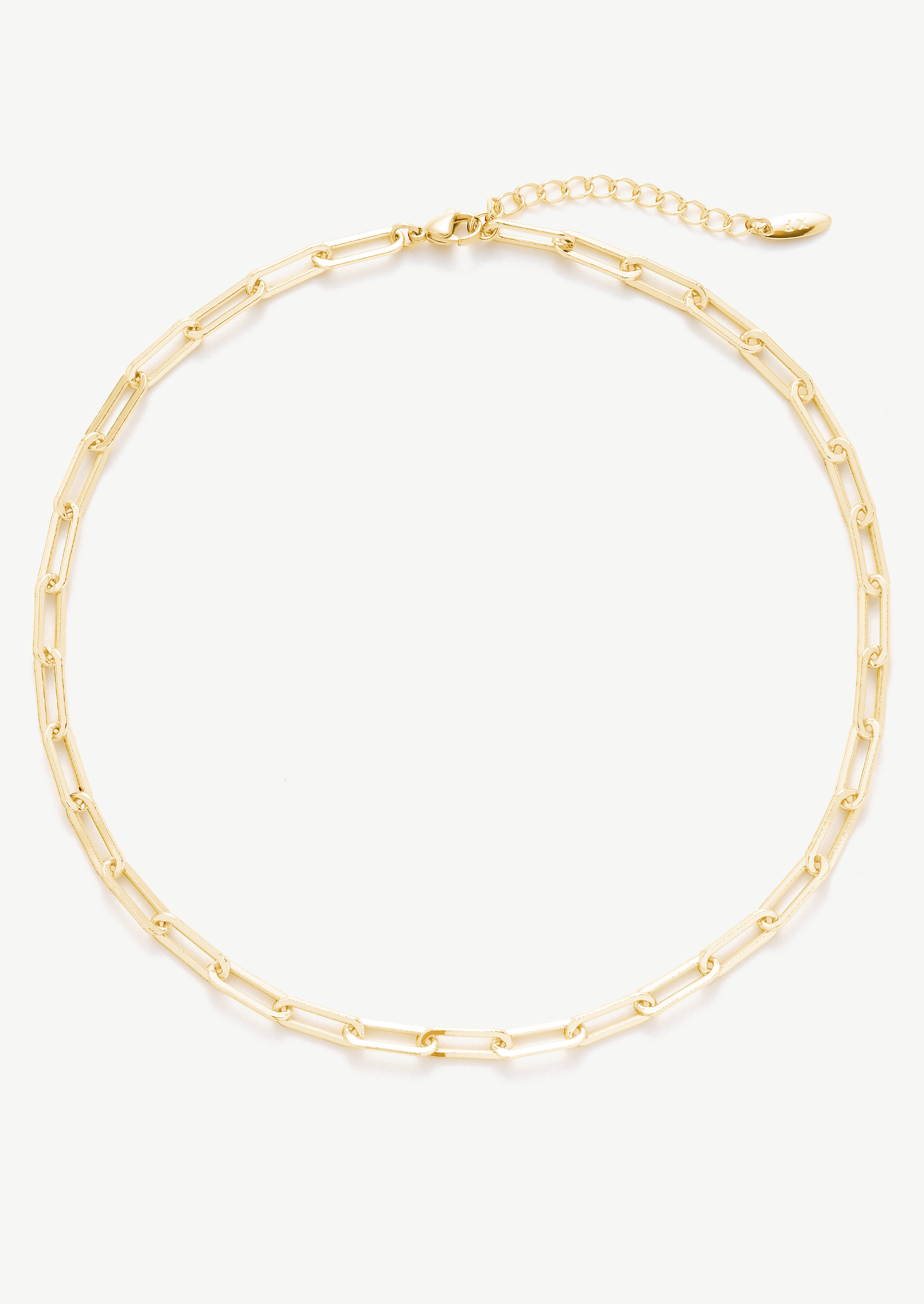 Gold Paperclip Chain Necklace